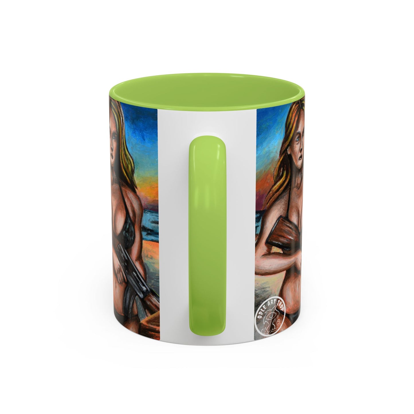 Vibrant Art-Inspired Coffee Mug, Unique Gift for Beach Lovers, Collectible Drinkware, Perfect for Birthdays, Home Decor