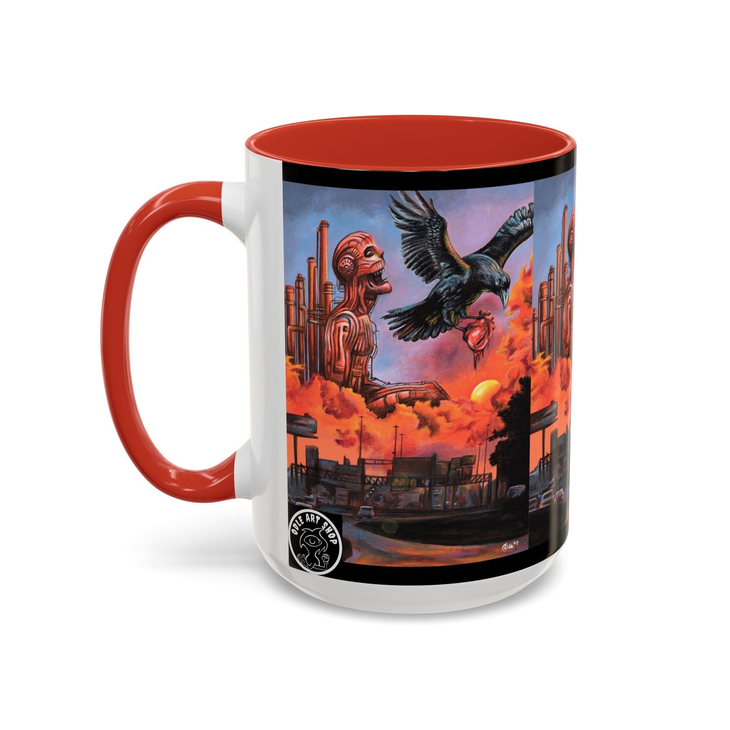 Surreal Art Coffee Mug, Unique Gift for Art Lovers, Home Decor, Black Handle Mug, Perfect for Birthdays, Holidays