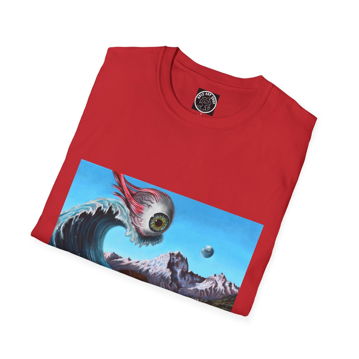 Cosmic Wave T-Shirt — Surreal Meteor Ocean Graphic