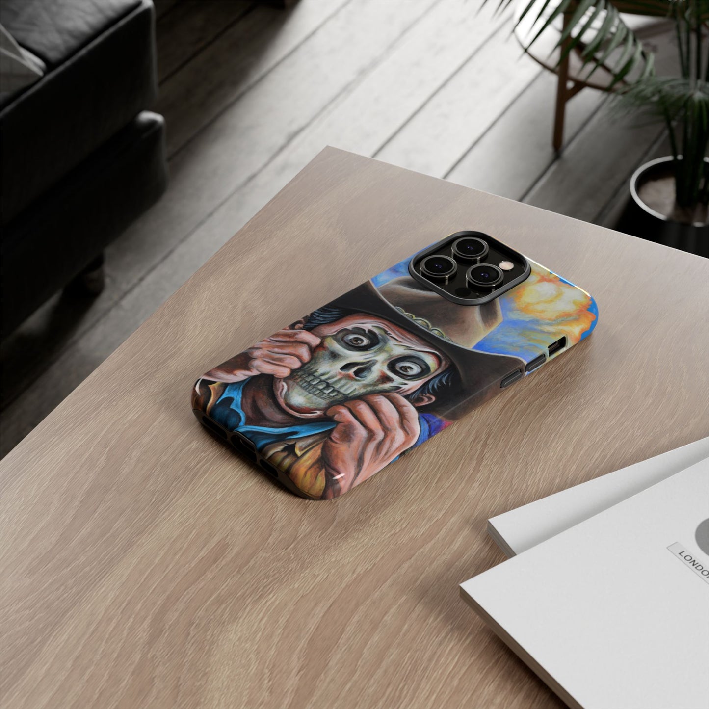 Skull Cowboy Phone Case - Tough Cases with Bold Artwork, Unique Gift for Halloween, Bold Aesthetic, Ideal for Music Lovers, [...]