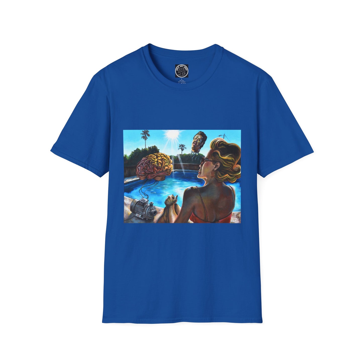 Retro Pool Party T-Shirt — Vintage Surfer Beach Art Tee