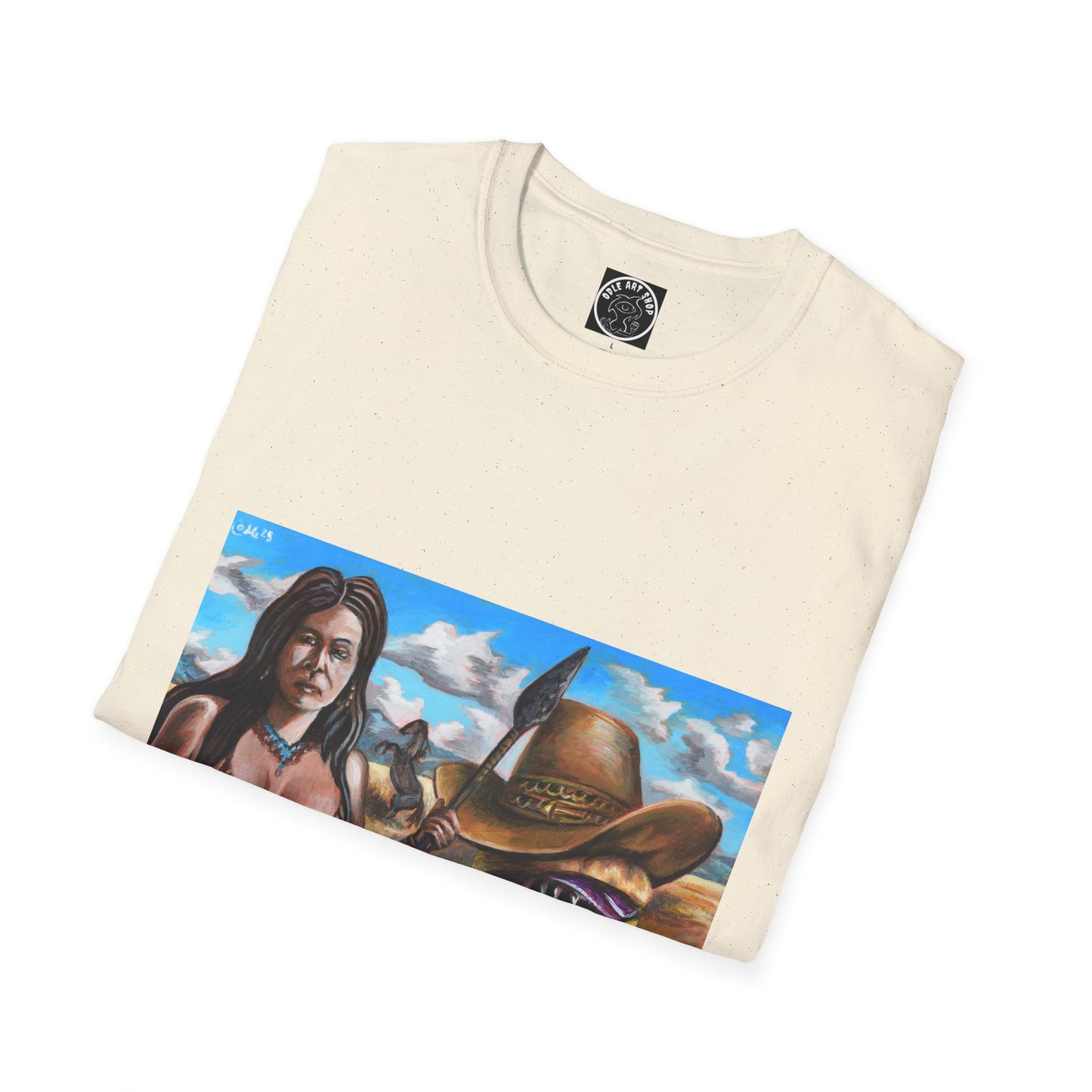 Vibrant Graphic Tee with Western Vibes, Unisex Softstyle T-Shirt, Casual Style, Gift for Cowboys, Everyday Wear, Festival Attire