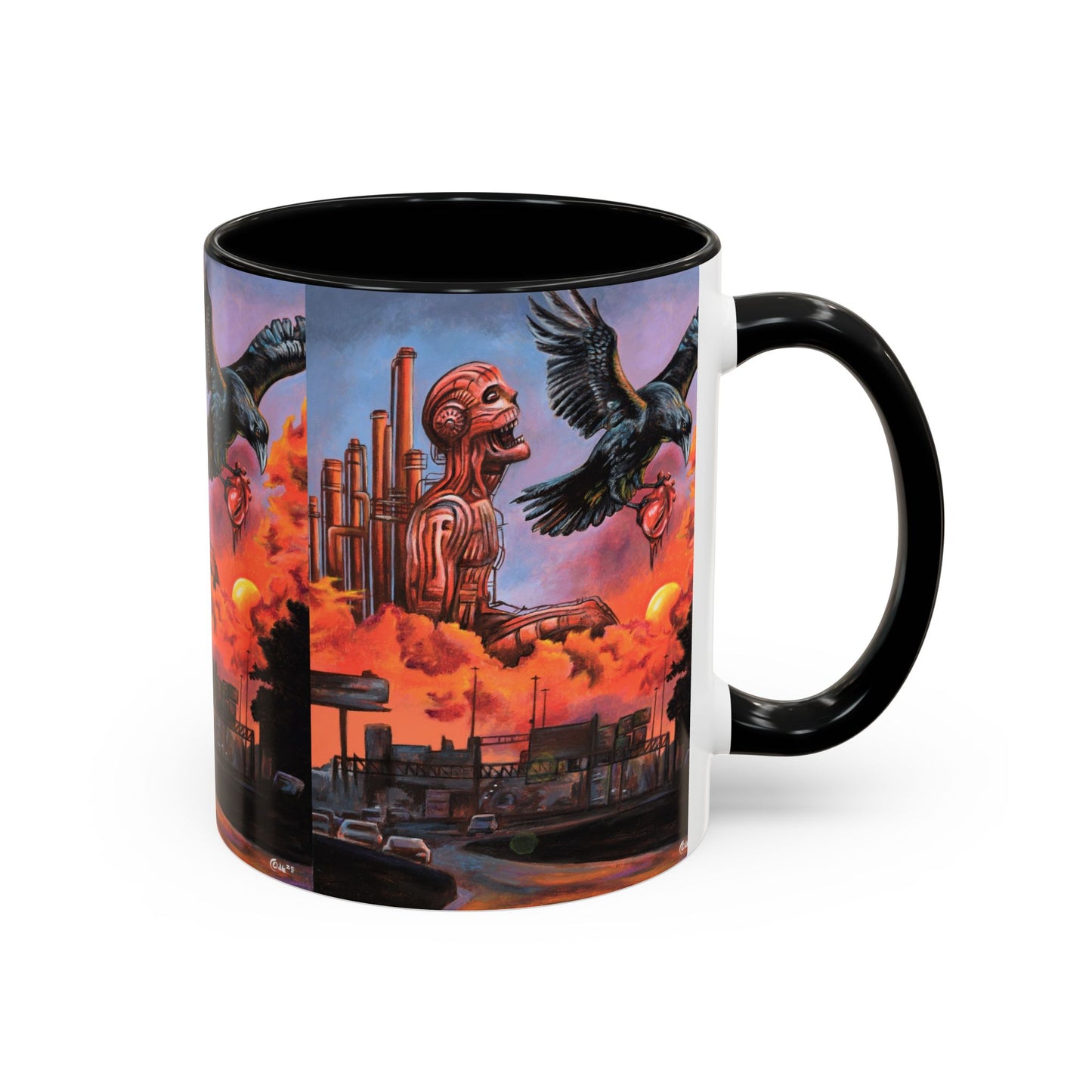 Surreal Art Coffee Mug, Unique Gift for Art Lovers, Home Decor, Black Handle Mug, Perfect for Birthdays, Holidays