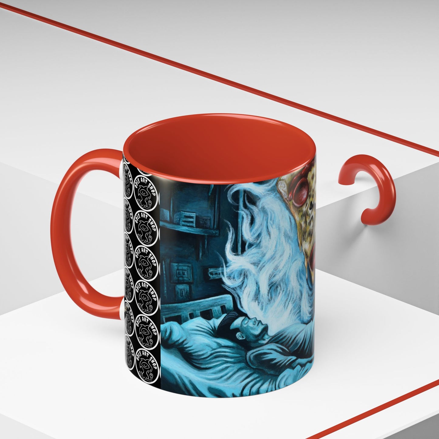 Whimsical Foodie Coffee Mug - Perfect for Pizza and Burger Lovers