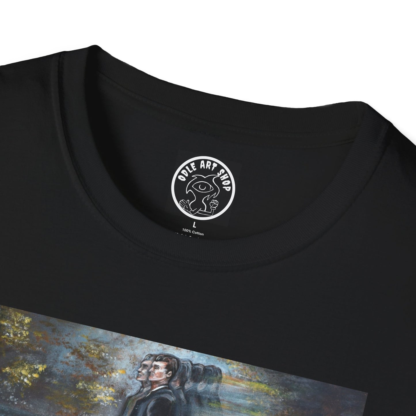Surreal Boxing Scene T‑Shirt — Vintage Noir Collage Art Tee