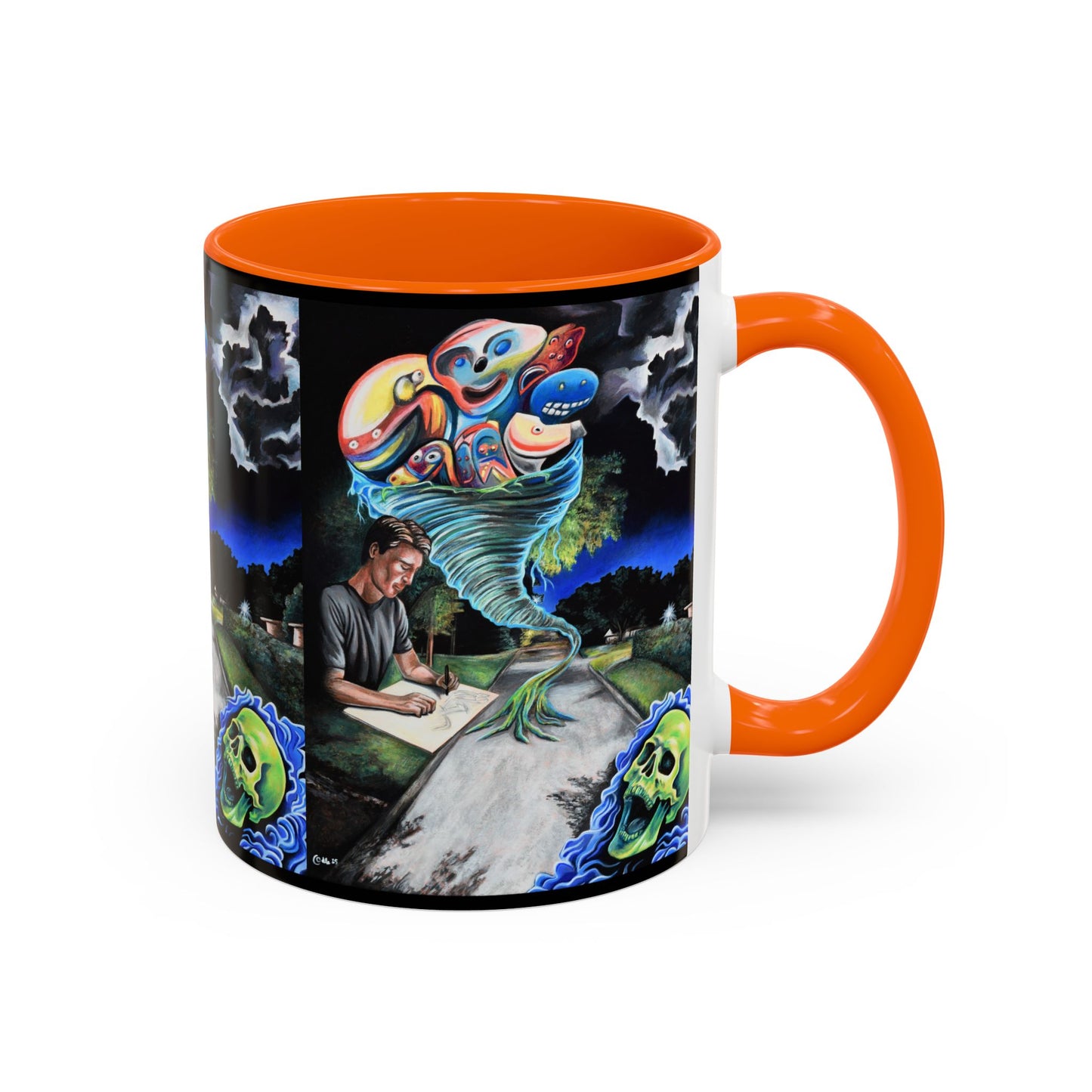 Artistic Accent Coffee Mug - Unique Gift for Coffee Lovers, Creative Aesthetic, Home Decor, Art Enthusiast, Birthday Present, Collectible