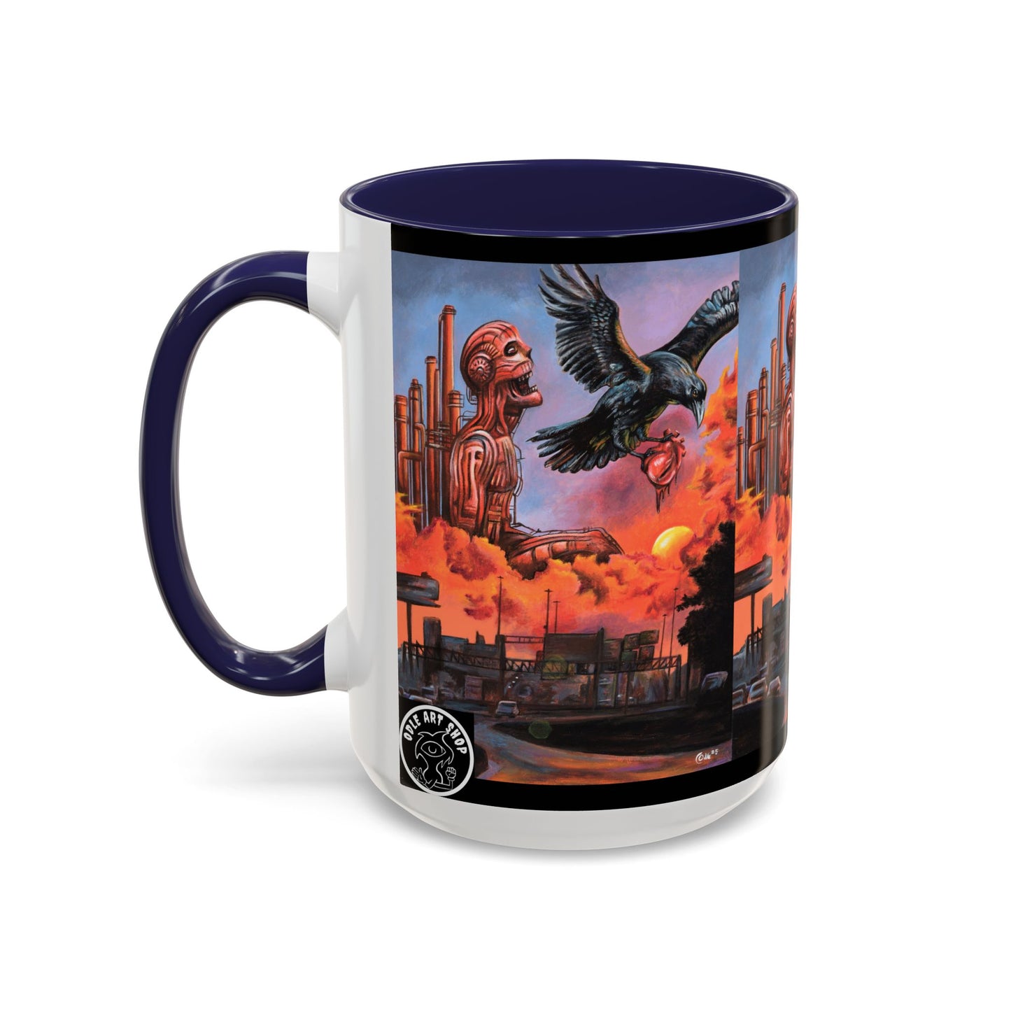 Surreal Art Coffee Mug, Unique Gift for Art Lovers, Home Decor, Black Handle Mug, Perfect for Birthdays, Holidays