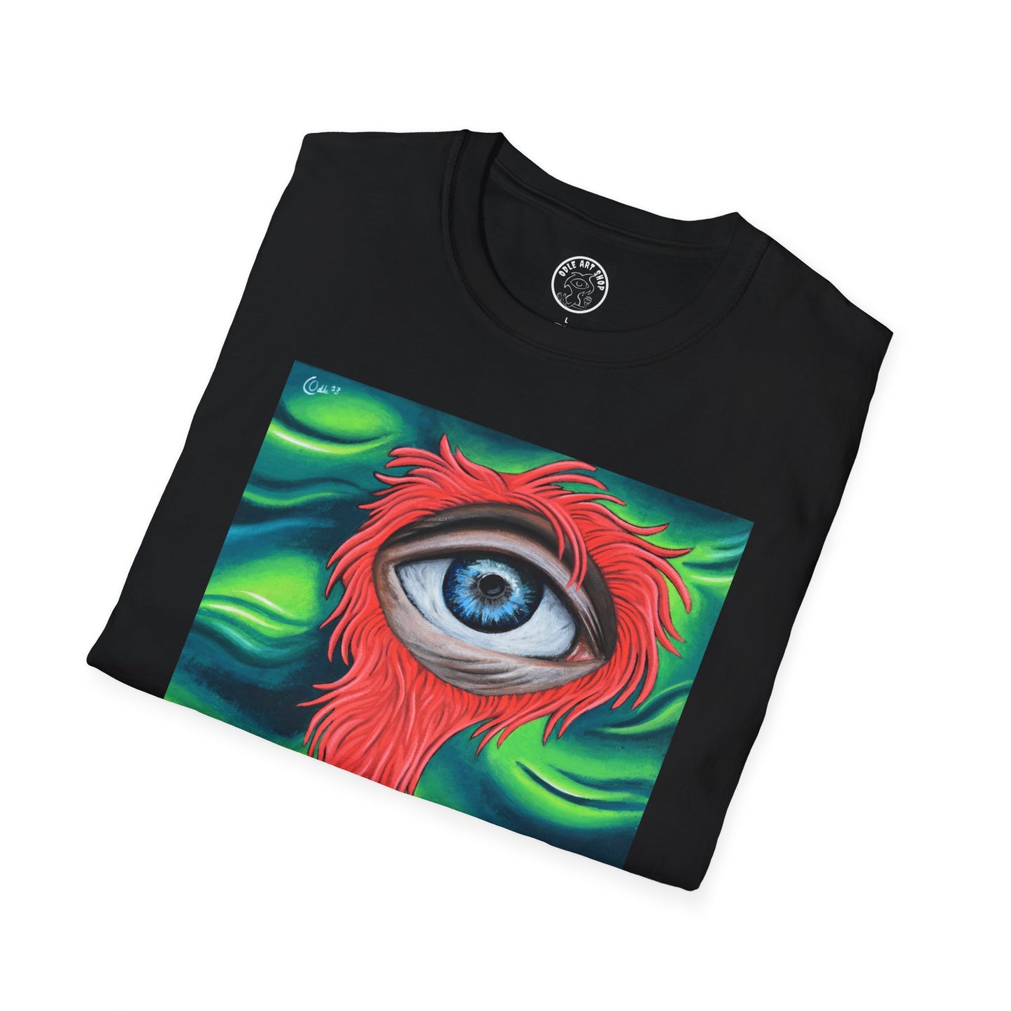 Groovy Eye Art Unisex Softstyle T-Shirt - Unique & Colorful Graphic Tee