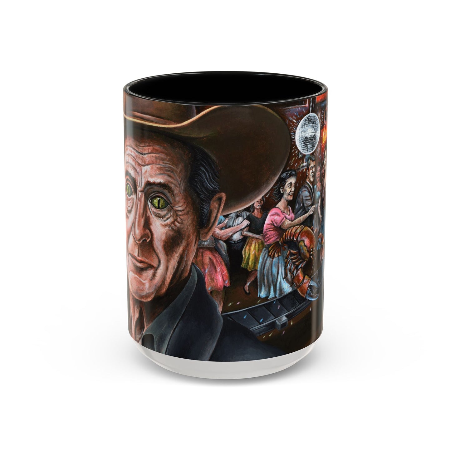 Bad Dream Coffee Mug — Lizard Man Party Monster Coffee Mug (11/15 oz)
