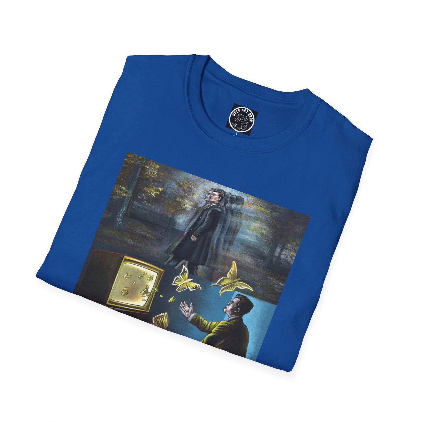 Surreal Boxing Scene T‑Shirt — Vintage Noir Collage Art Tee