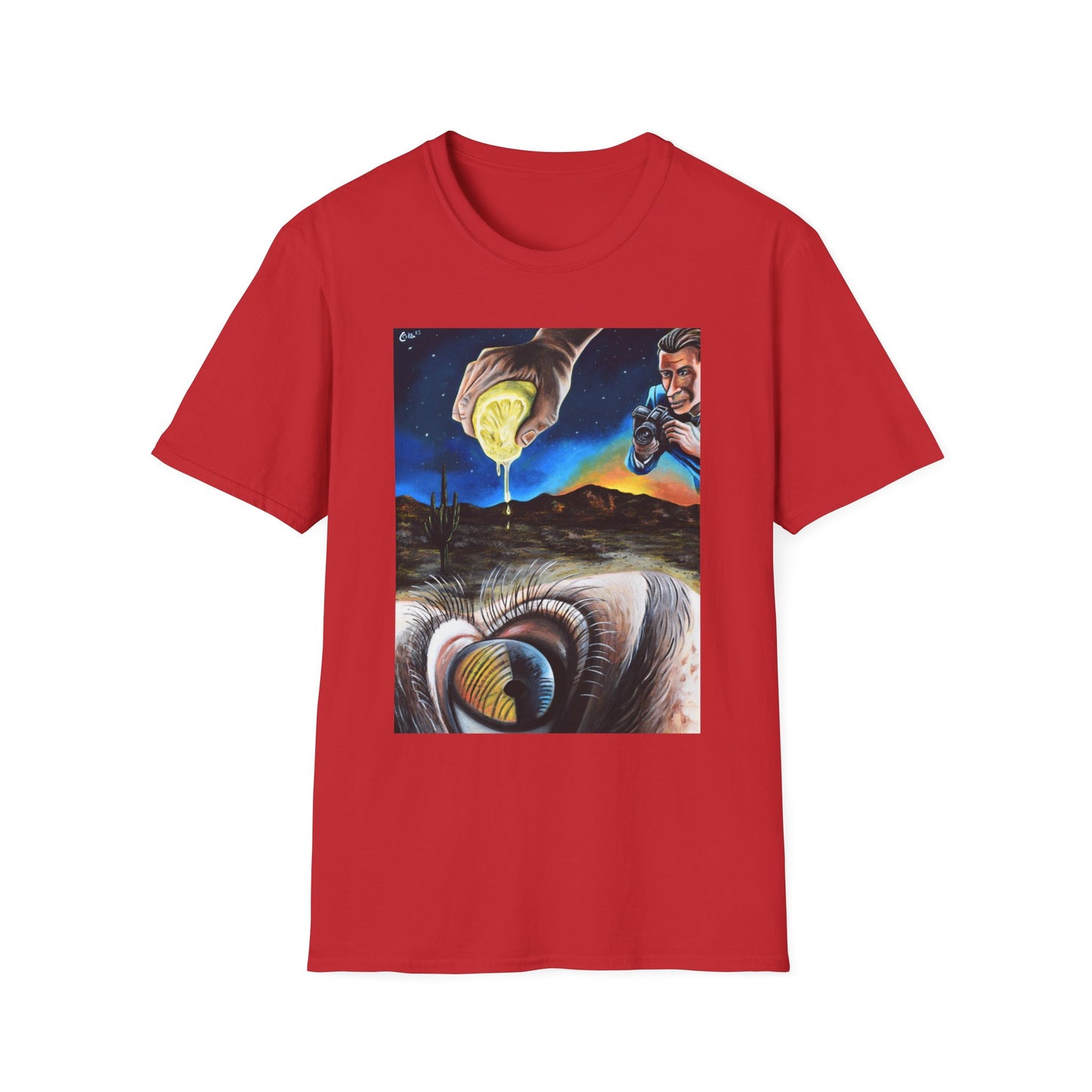 Galactic Adventure Unisex Softstyle T-Shirt, Cosmic Shirt, Art Tee, Sci-Fi Gift, Festival Wear, Unisex Graphic Tee
