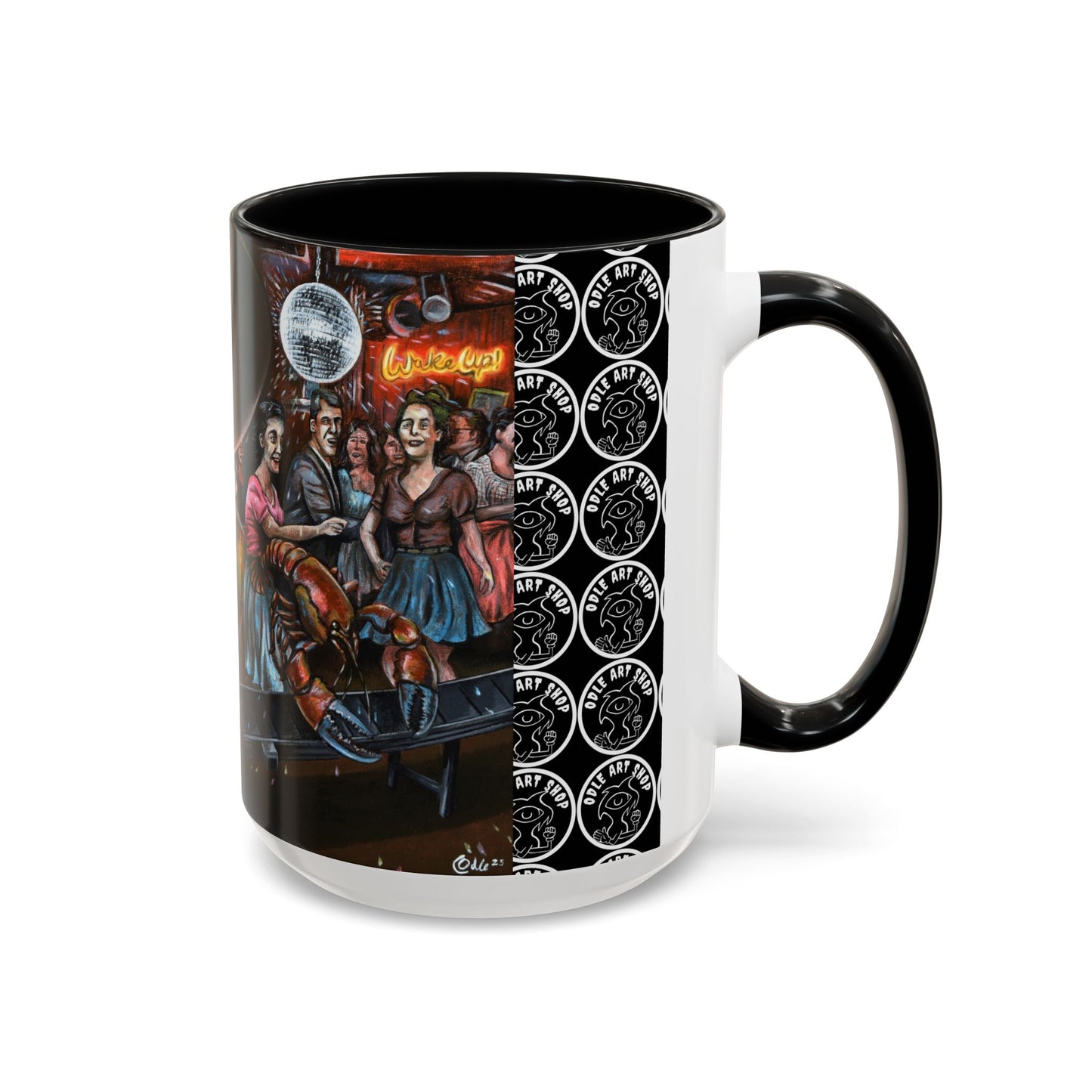 Bad Dream Coffee Mug — Lizard Man Party Monster Coffee Mug (11/15 oz)