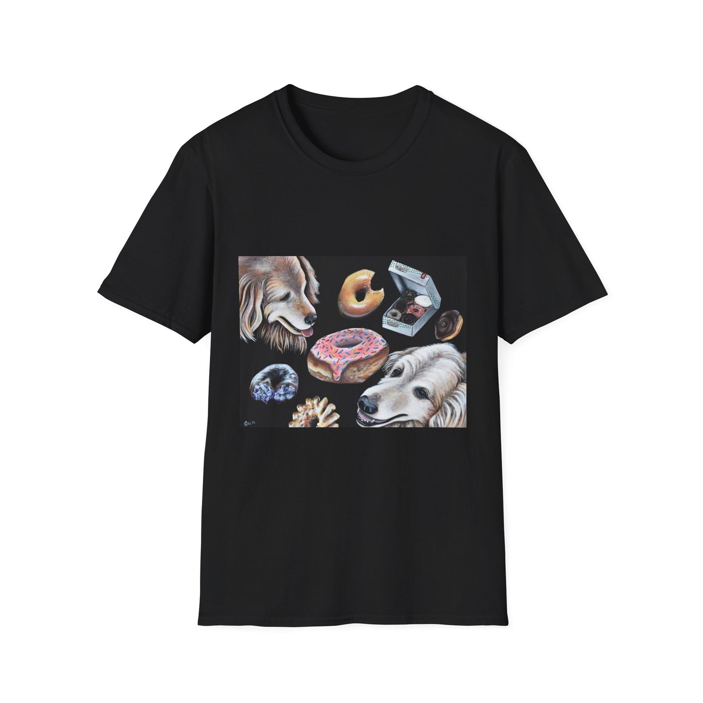 Dog Lover's Donut Delight Unisex T-Shirt