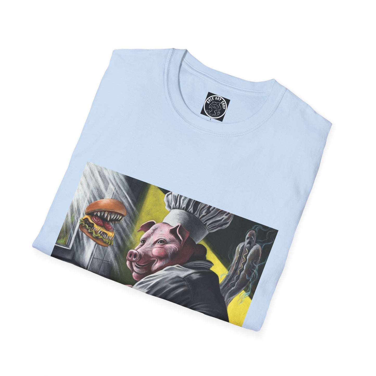 T-Shirt — Surreal Chef Pig Illustration Graphic Tee