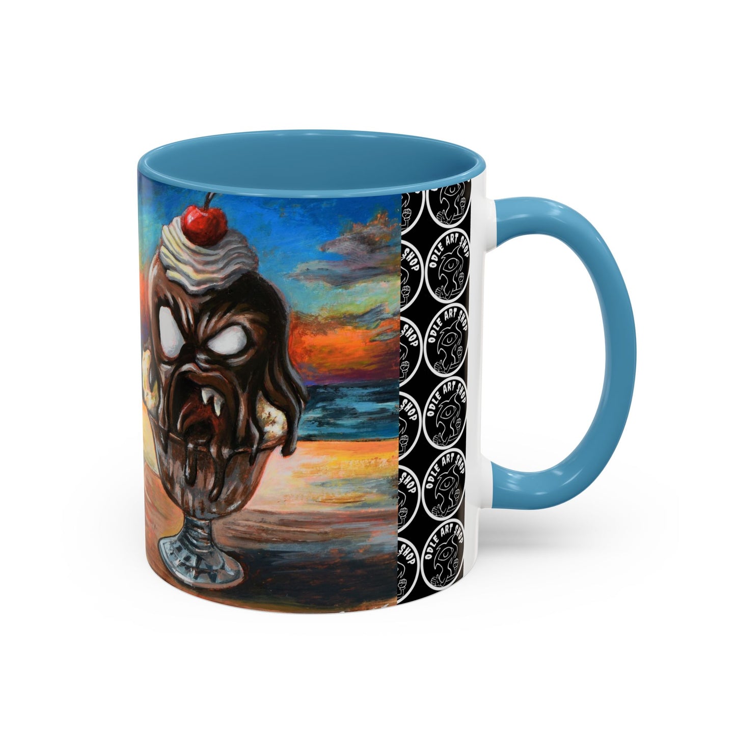Vibrant Art-Inspired Coffee Mug, Unique Gift for Beach Lovers, Collectible Drinkware, Perfect for Birthdays, Home Decor