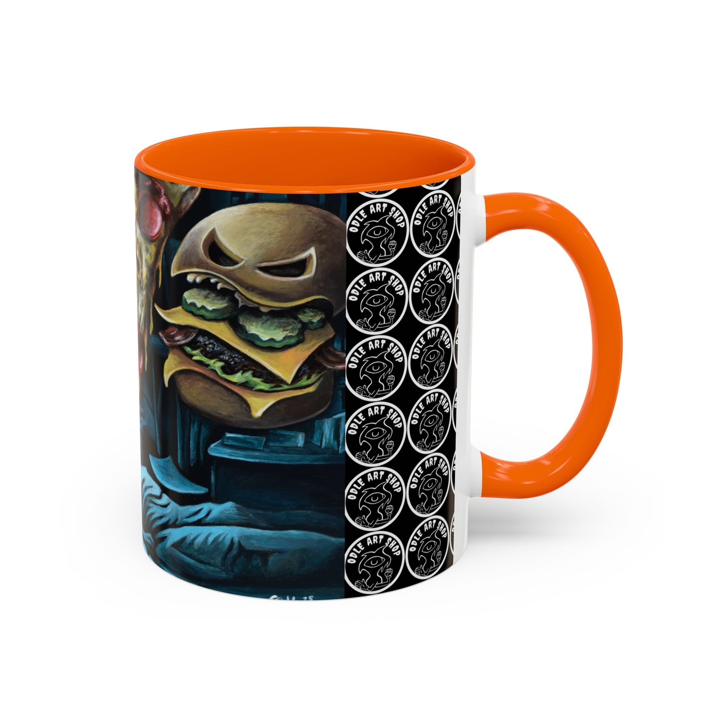 Whimsical Foodie Coffee Mug - Perfect for Pizza and Burger Lovers