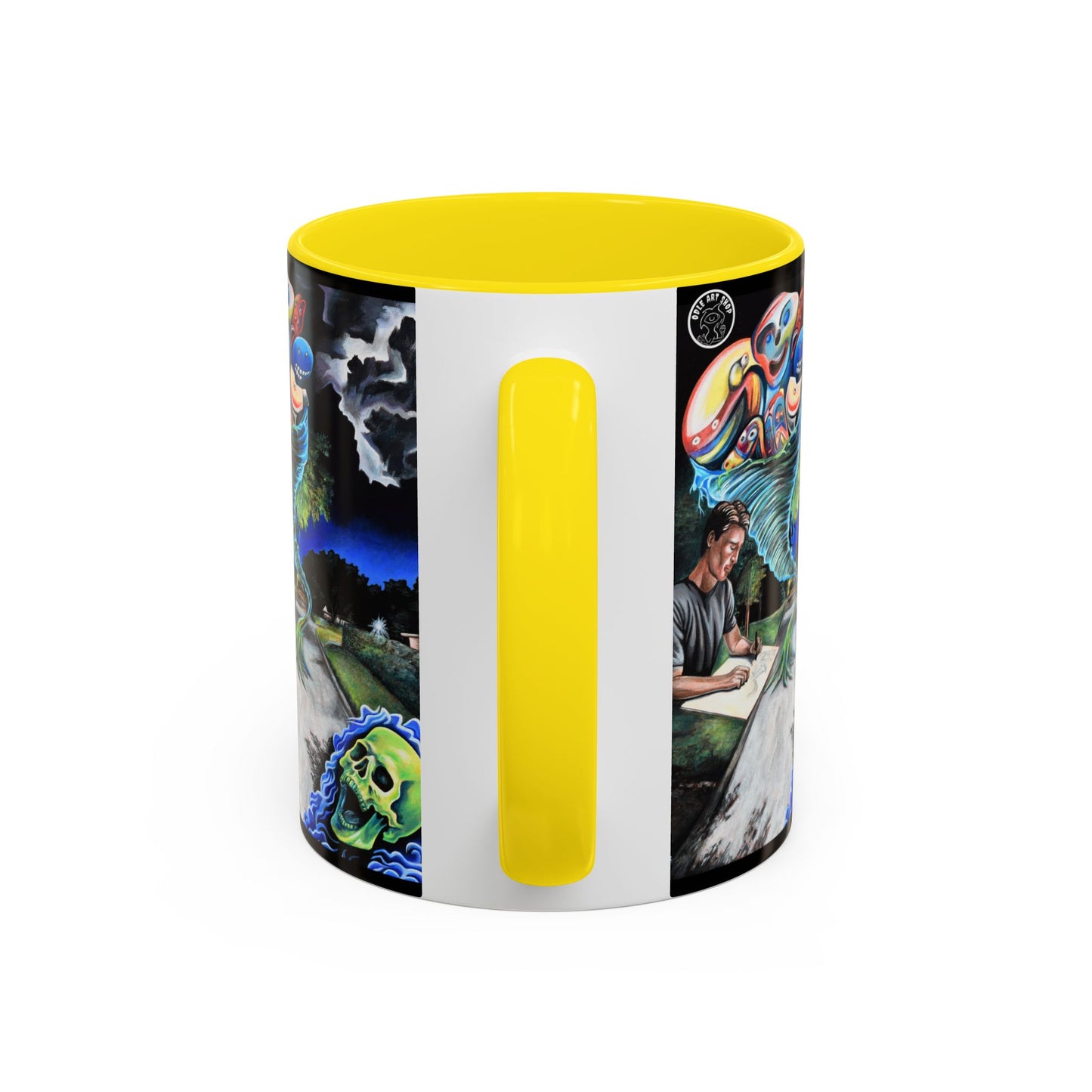 Artistic Accent Coffee Mug - Unique Gift for Coffee Lovers, Creative Aesthetic, Home Decor, Art Enthusiast, Birthday Present, Collectible