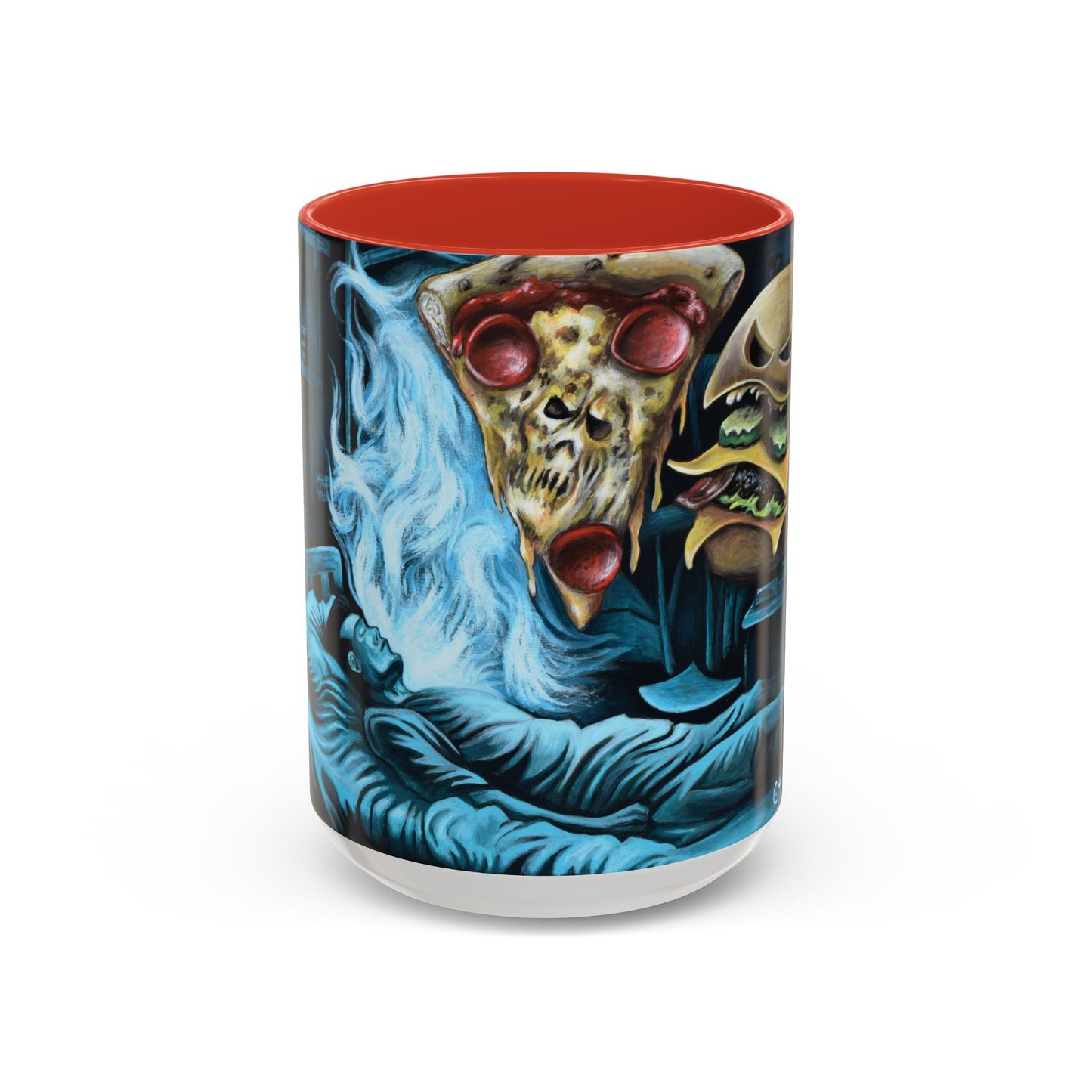 Whimsical Foodie Coffee Mug - Perfect for Pizza and Burger Lovers