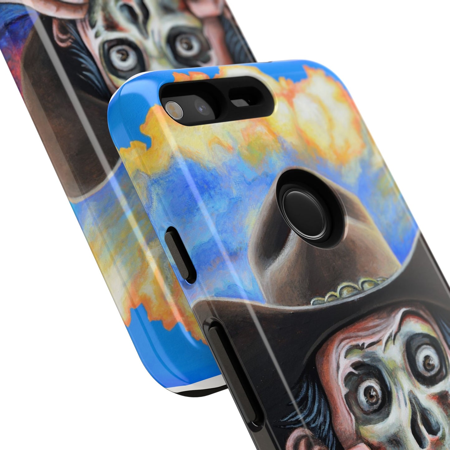 Skull Cowboy Phone Case - Tough Cases with Bold Artwork, Unique Gift for Halloween, Bold Aesthetic, Ideal for Music Lovers, [...]