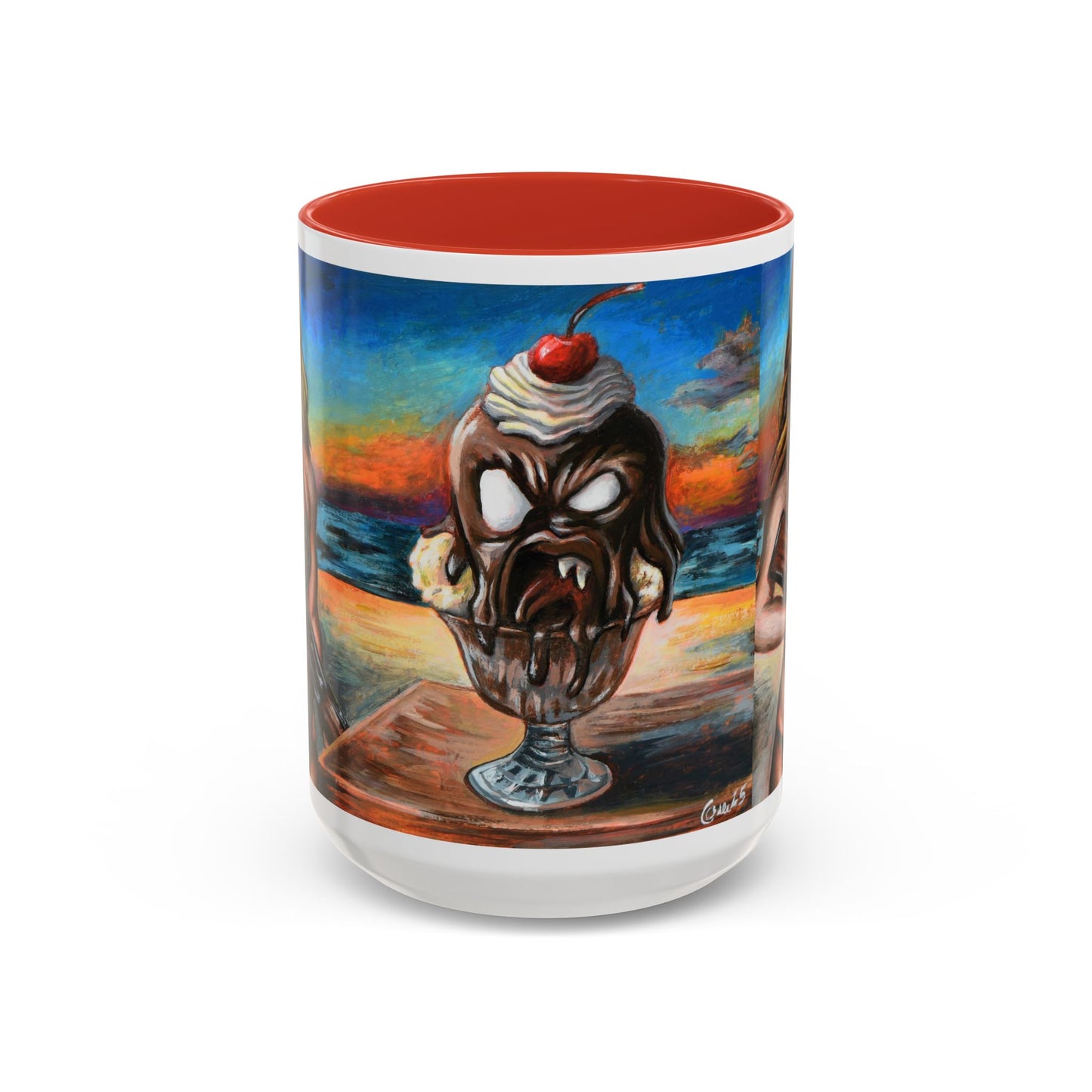 Vibrant Art-Inspired Coffee Mug, Unique Gift for Beach Lovers, Collectible Drinkware, Perfect for Birthdays, Home Decor