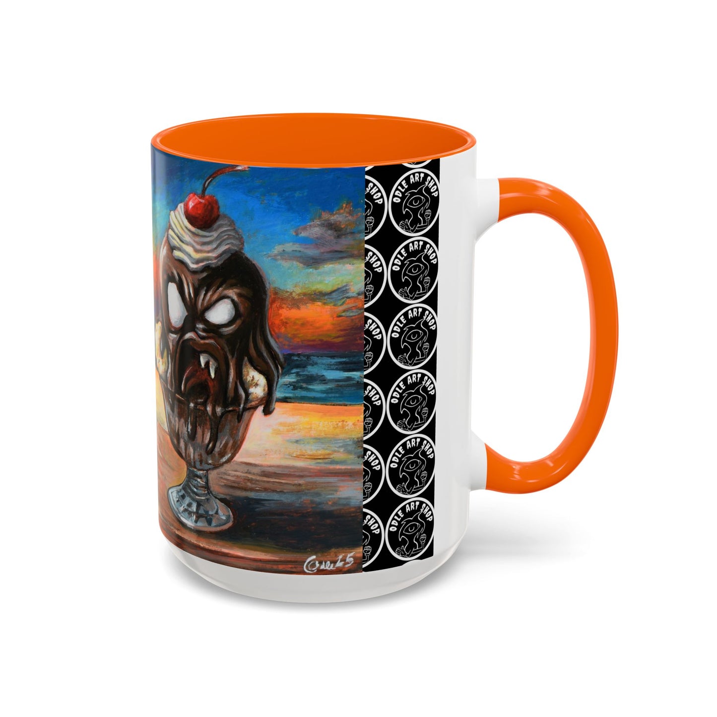 Vibrant Art-Inspired Coffee Mug, Unique Gift for Beach Lovers, Collectible Drinkware, Perfect for Birthdays, Home Decor