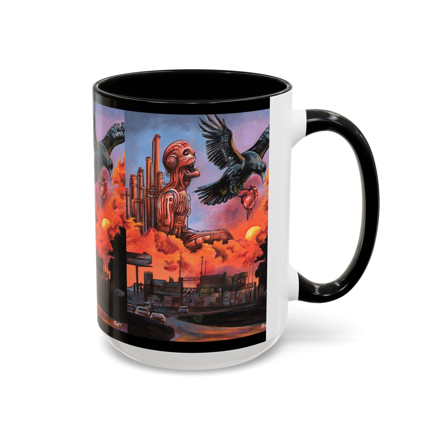 Surreal Art Coffee Mug, Unique Gift for Art Lovers, Home Decor, Black Handle Mug, Perfect for Birthdays, Holidays