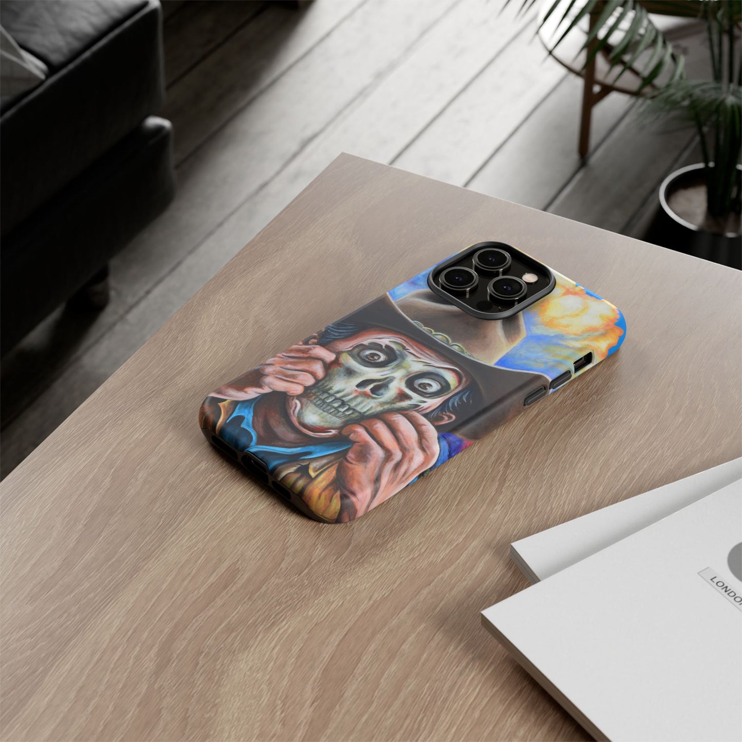 Skull Cowboy Phone Case - Tough Cases with Bold Artwork, Unique Gift for Halloween, Bold Aesthetic, Ideal for Music Lovers, [...]