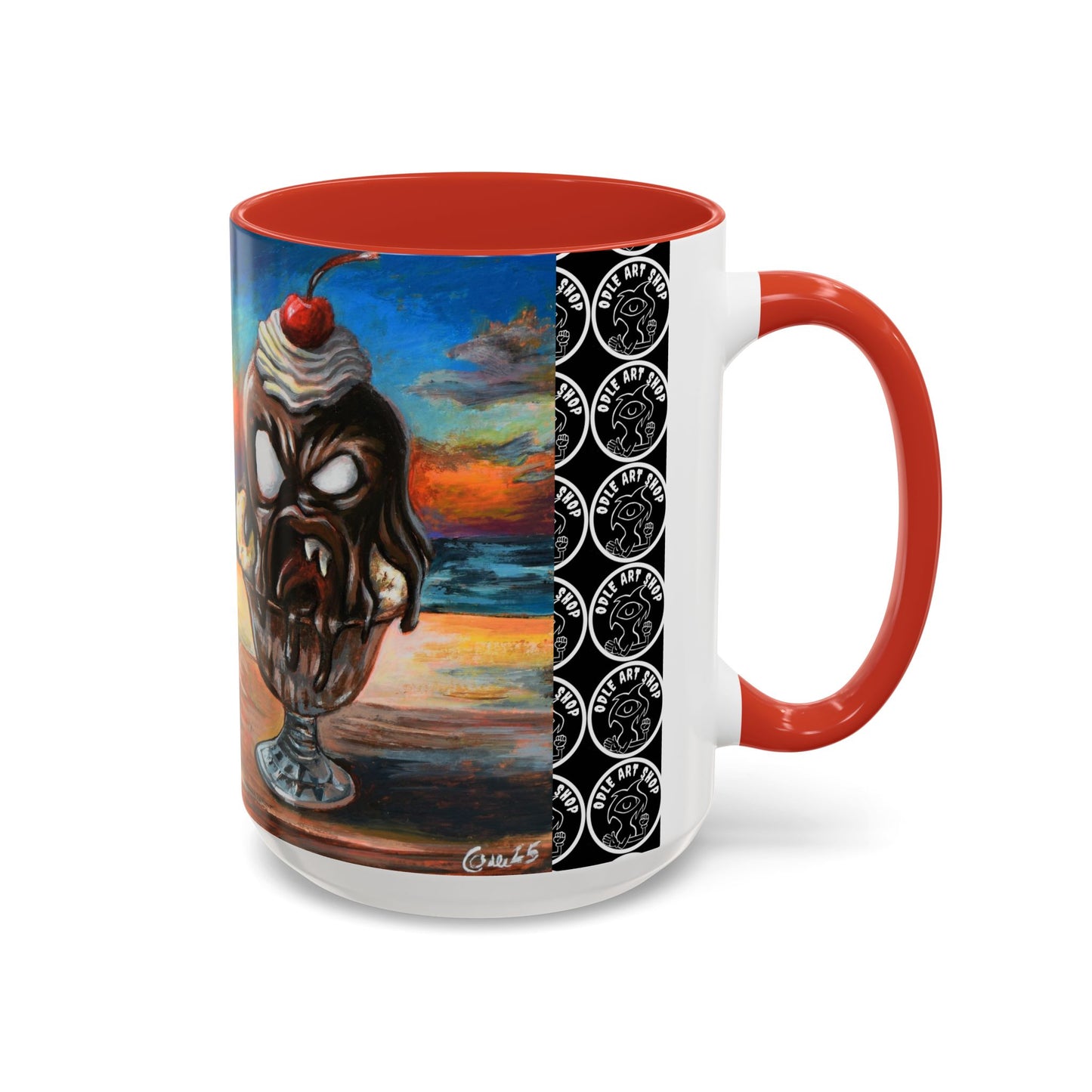 Vibrant Art-Inspired Coffee Mug, Unique Gift for Beach Lovers, Collectible Drinkware, Perfect for Birthdays, Home Decor