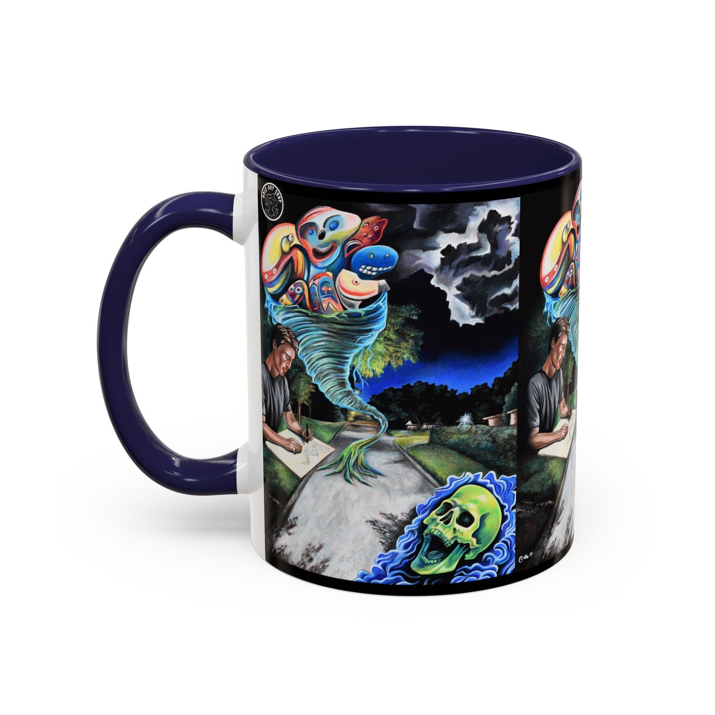 Artistic Accent Coffee Mug - Unique Gift for Coffee Lovers, Creative Aesthetic, Home Decor, Art Enthusiast, Birthday Present, Collectible