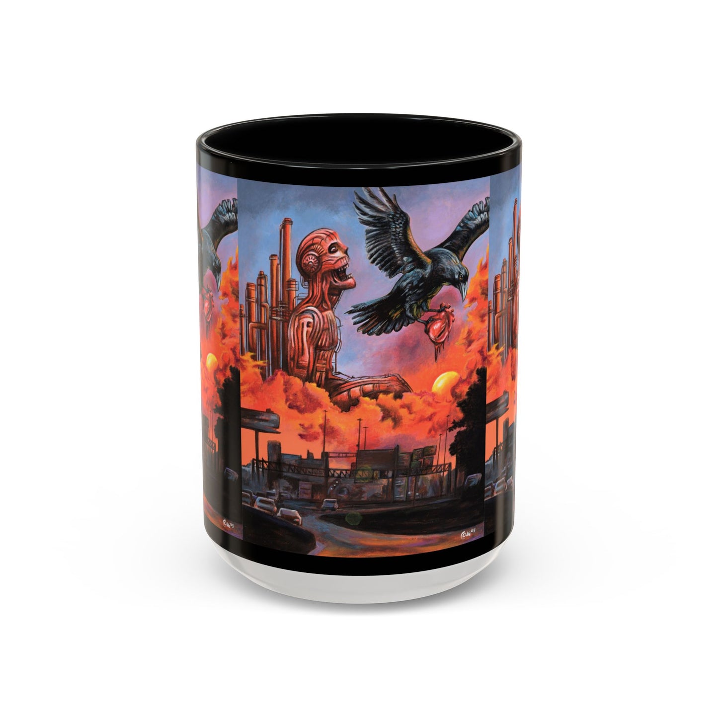 Surreal Art Coffee Mug, Unique Gift for Art Lovers, Home Decor, Black Handle Mug, Perfect for Birthdays, Holidays