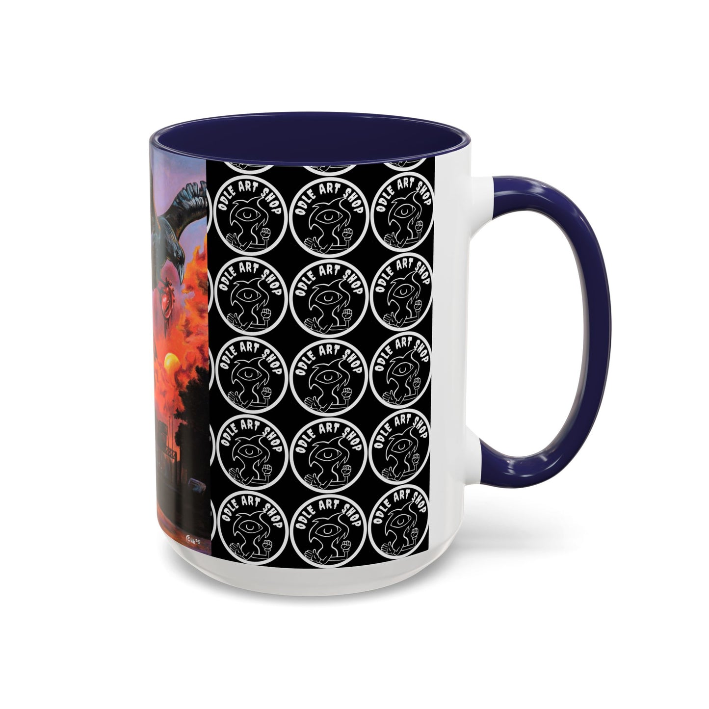 Surreal Art Coffee Mug, Unique Gift for Art Lovers, Home Decor, Black Handle Mug, Perfect for Birthdays, Holidays