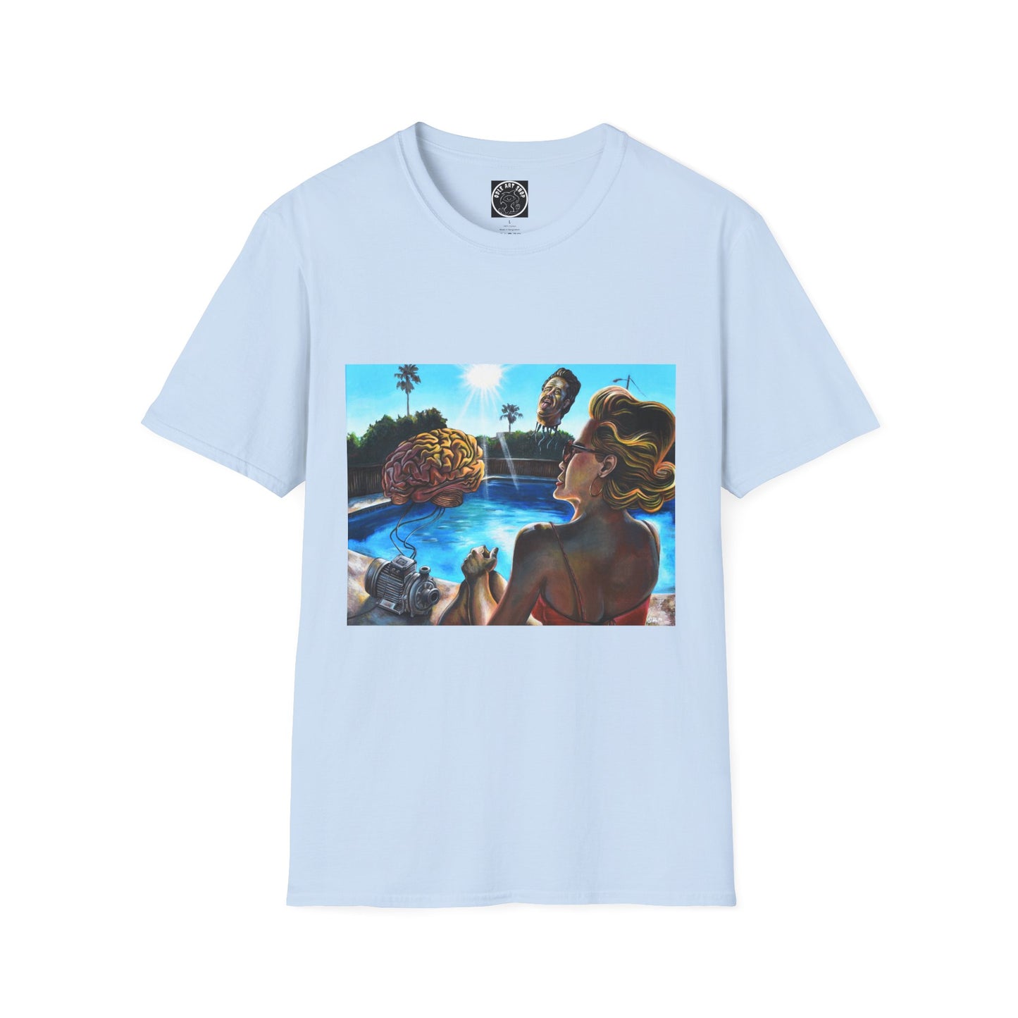 Retro Pool Party T-Shirt — Vintage Surfer Beach Art Tee
