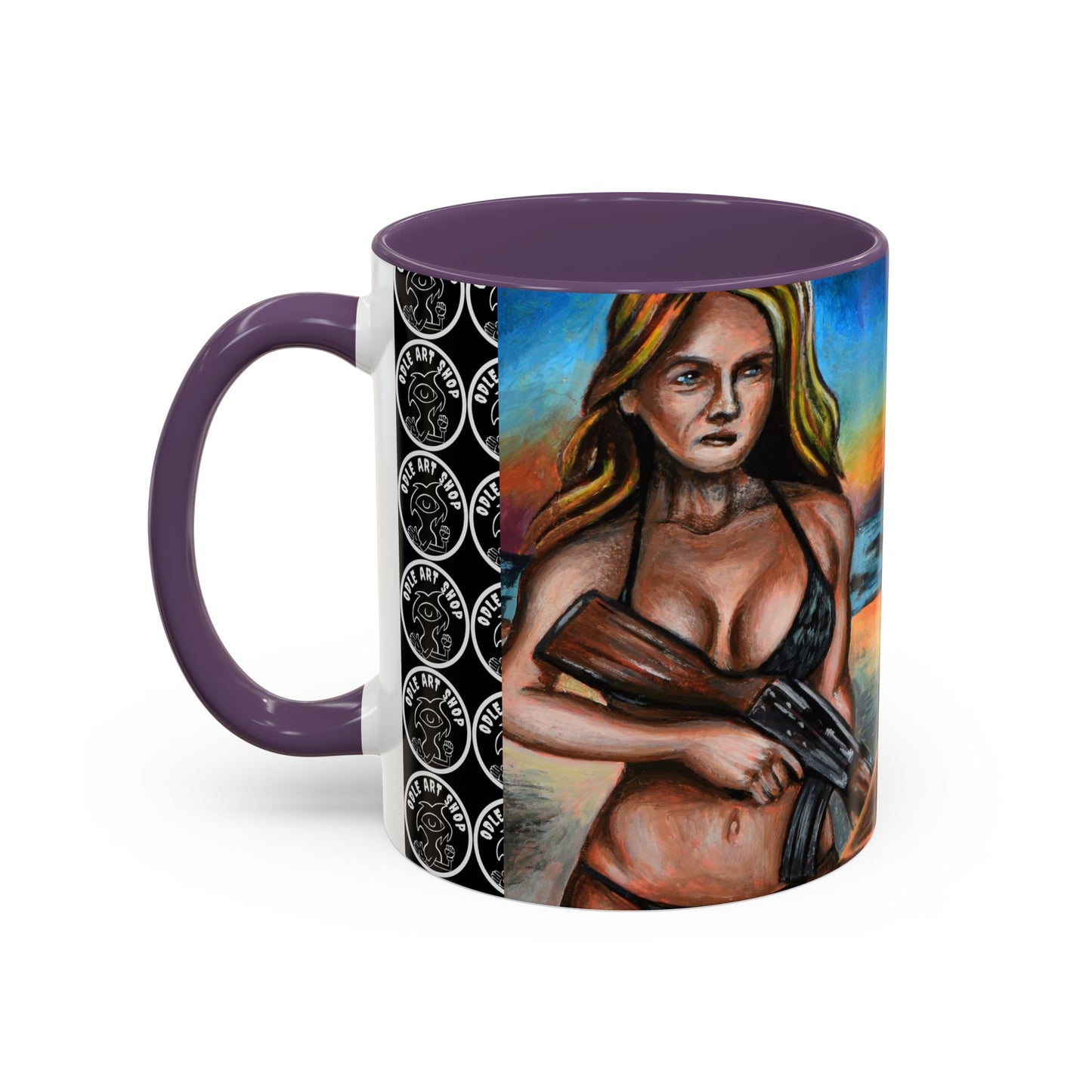 Vibrant Art-Inspired Coffee Mug, Unique Gift for Beach Lovers, Collectible Drinkware, Perfect for Birthdays, Home Decor