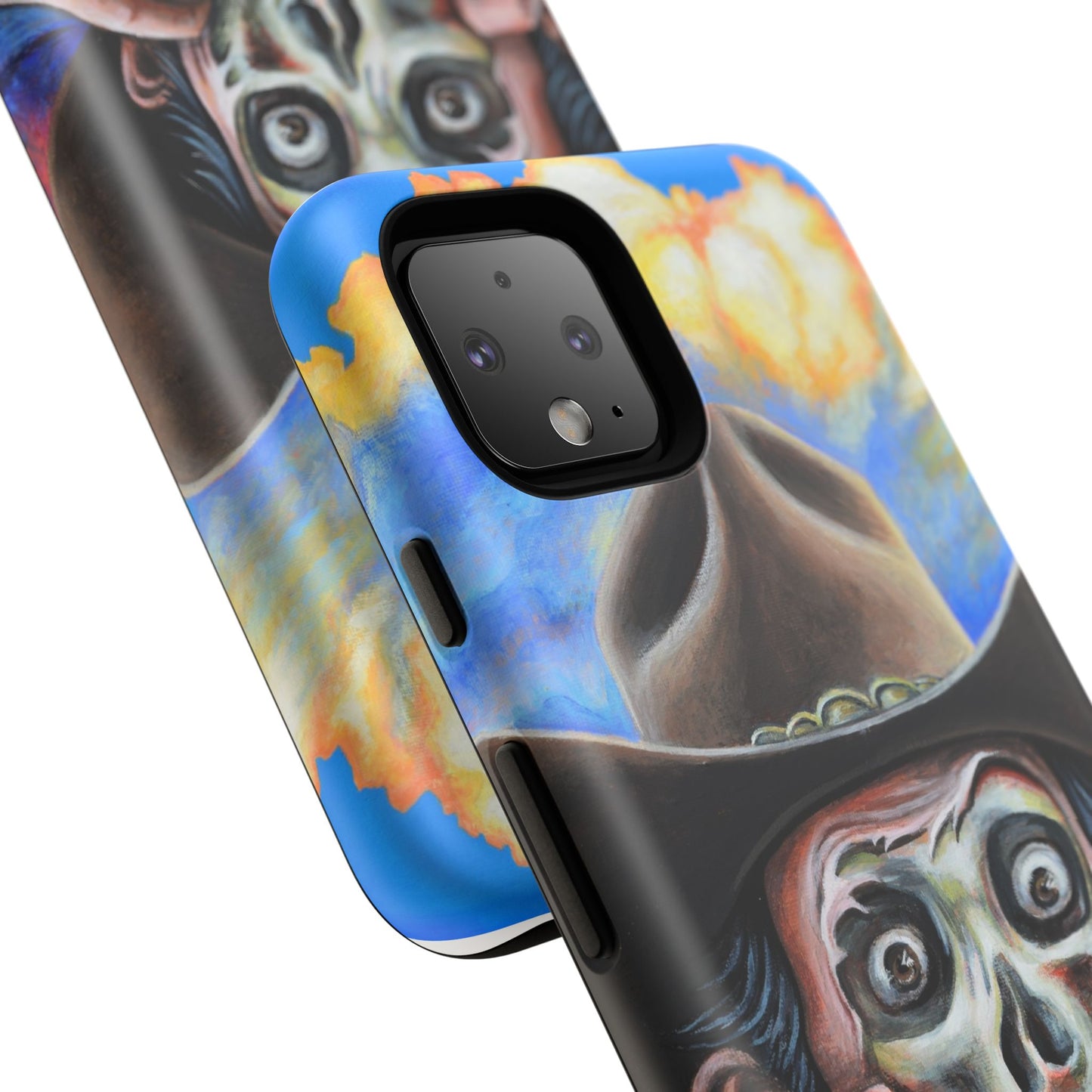 Skull Cowboy Phone Case - Tough Cases with Bold Artwork, Unique Gift for Halloween, Bold Aesthetic, Ideal for Music Lovers, [...]