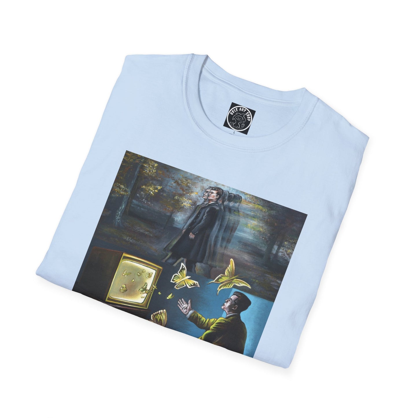 Surreal Boxing Scene T‑Shirt — Vintage Noir Collage Art Tee
