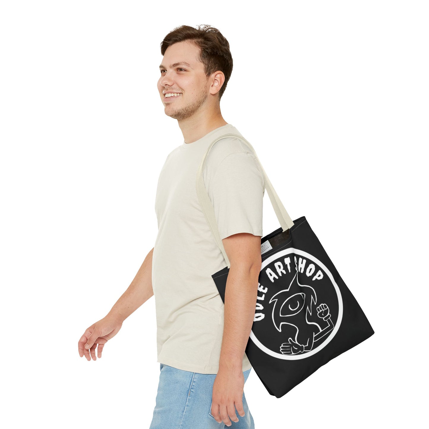 Artistic Tote Bag - Unique AOP Design, Fashionable Eco-Friendly, Everyday Use, Creative Gift, Art Lovers, Shopping Accessory