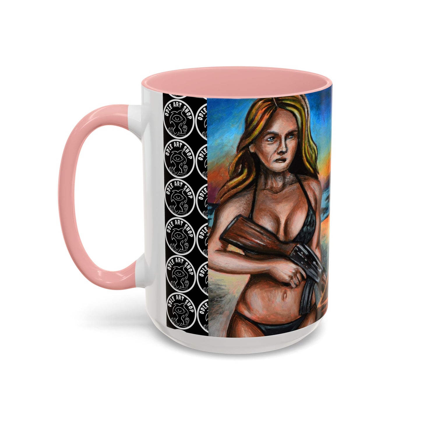 Vibrant Art-Inspired Coffee Mug, Unique Gift for Beach Lovers, Collectible Drinkware, Perfect for Birthdays, Home Decor