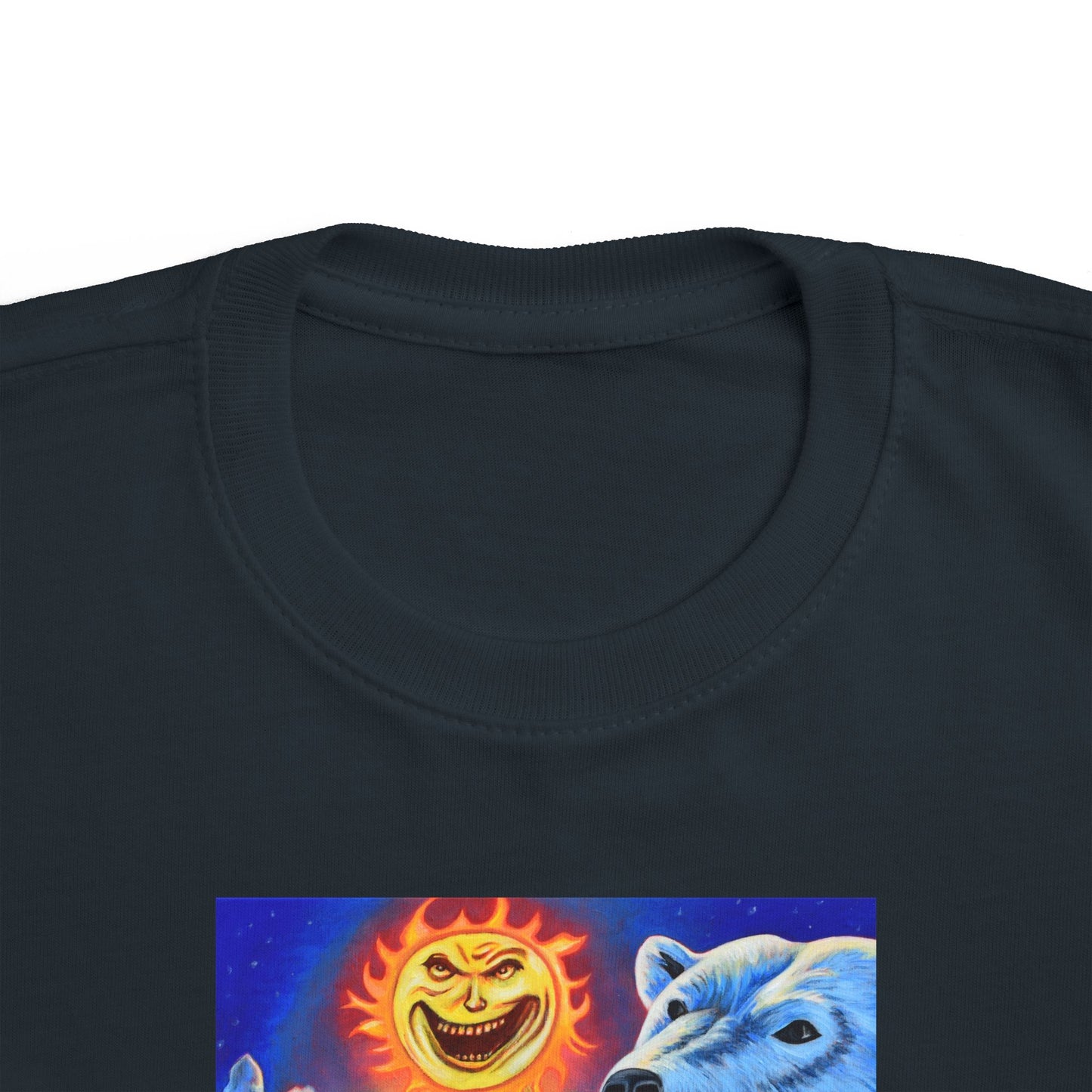 Vibrant Toddler's Fine Jersey Tee with Playful Arctic Design, Kids T-Shirt, Cute Winter Apparel, Fun Casual Wear, Gift for Toddlers, [...]