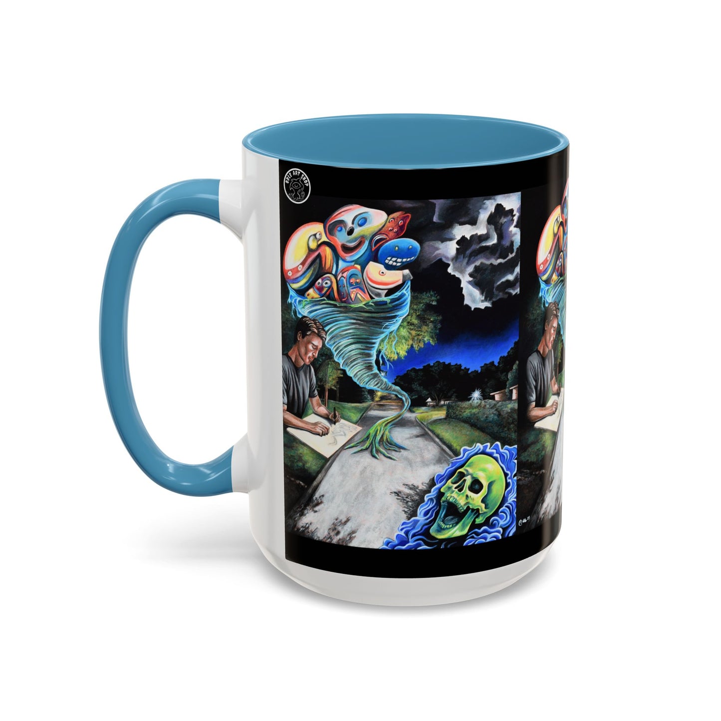 Artistic Accent Coffee Mug - Unique Gift for Coffee Lovers, Creative Aesthetic, Home Decor, Art Enthusiast, Birthday Present, Collectible