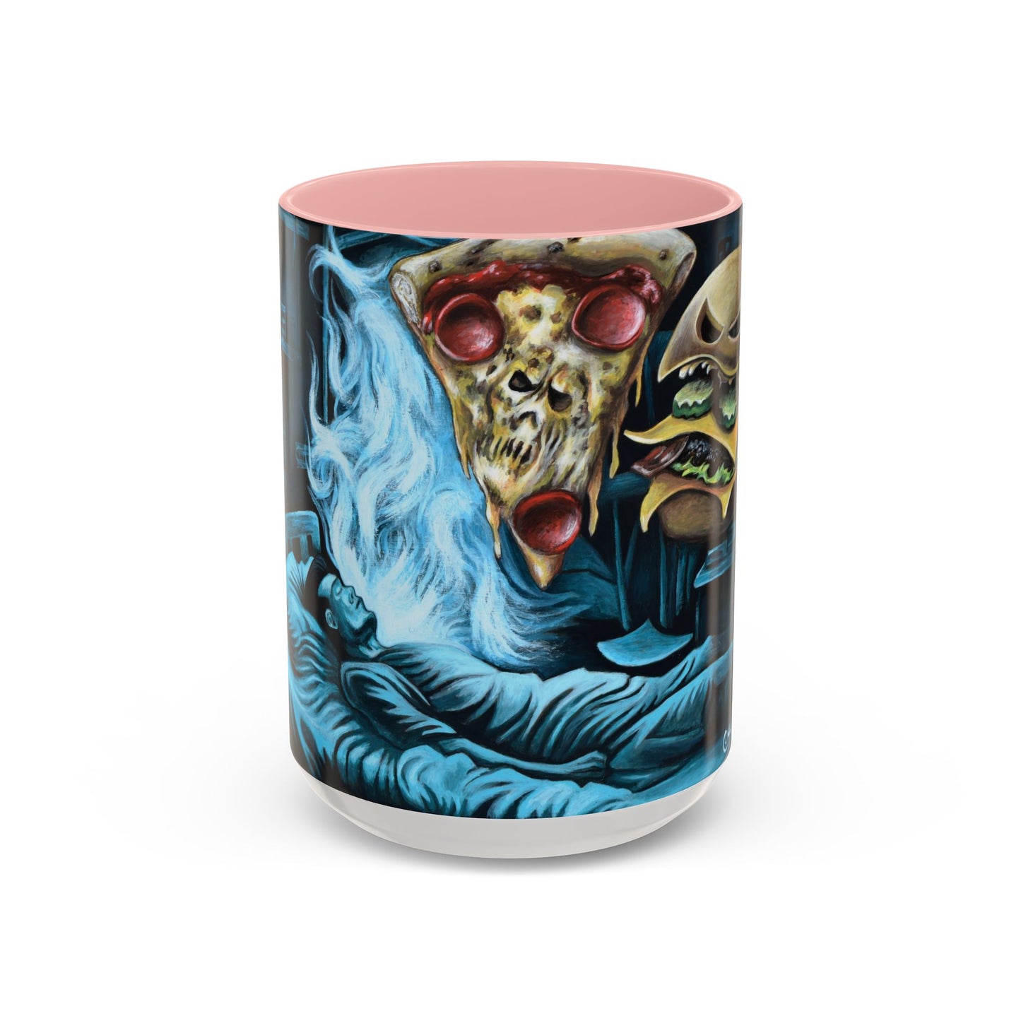 Whimsical Foodie Coffee Mug - Perfect for Pizza and Burger Lovers