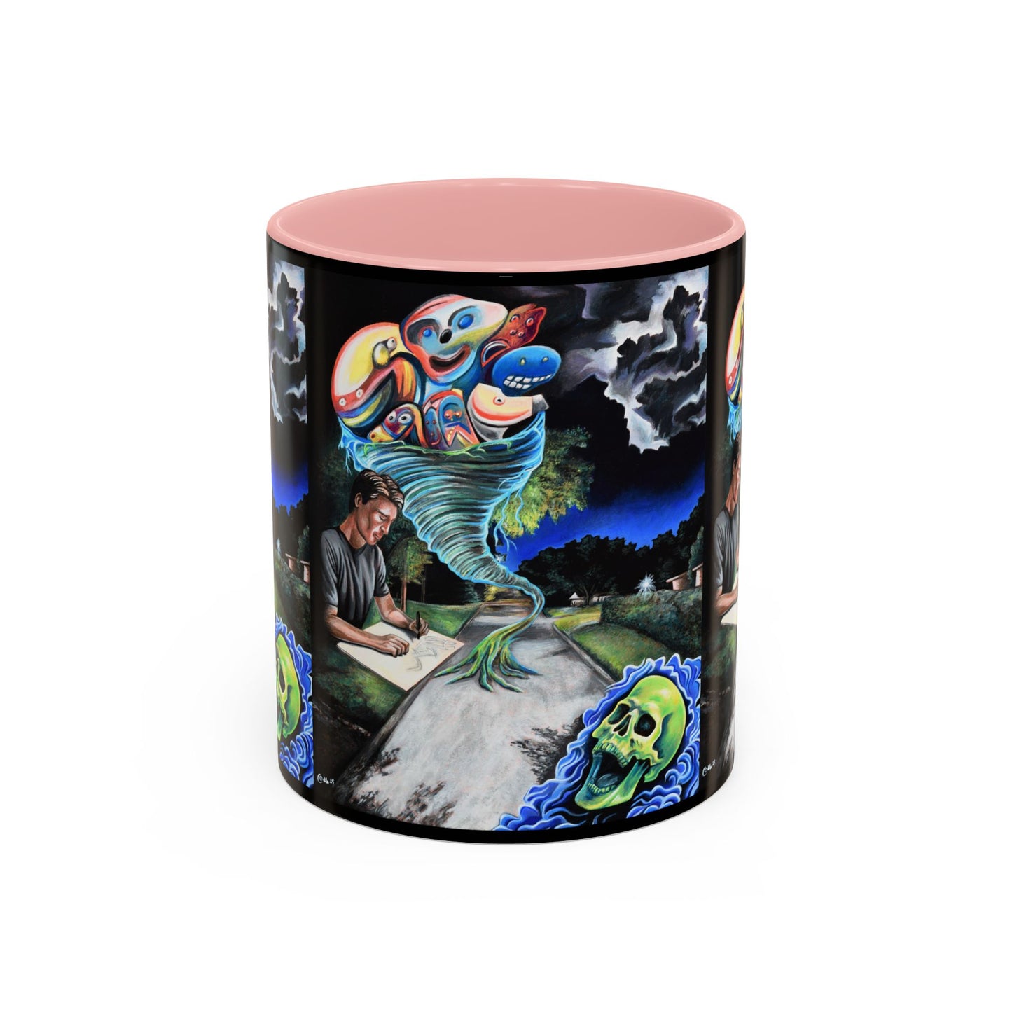 Artistic Accent Coffee Mug - Unique Gift for Coffee Lovers, Creative Aesthetic, Home Decor, Art Enthusiast, Birthday Present, Collectible