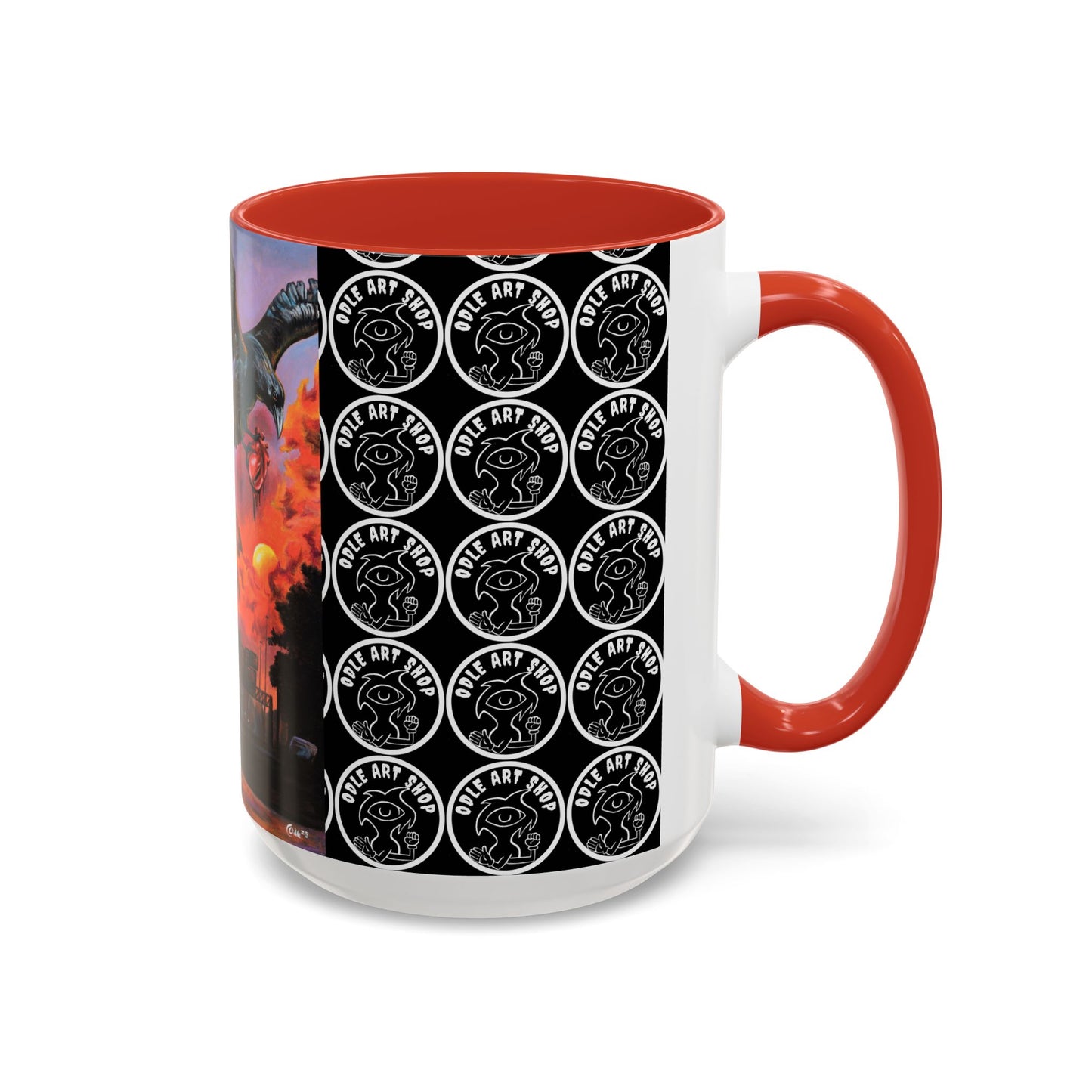 Surreal Art Coffee Mug, Unique Gift for Art Lovers, Home Decor, Black Handle Mug, Perfect for Birthdays, Holidays