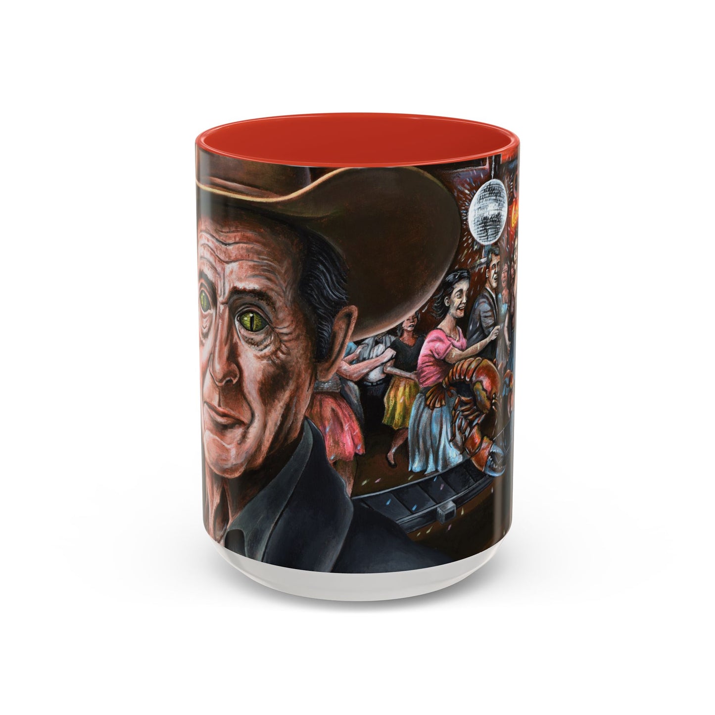 Bad Dream Coffee Mug — Lizard Man Party Monster Coffee Mug (11/15 oz)