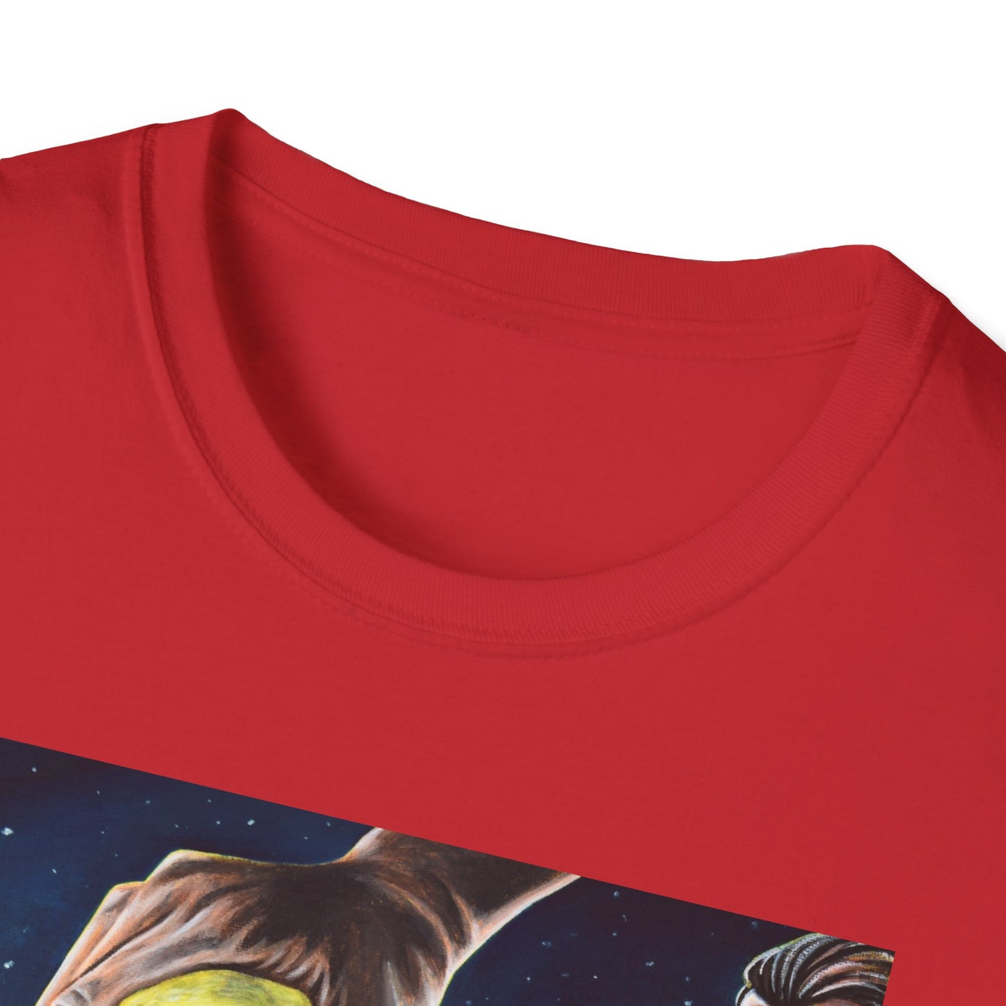 Galactic Adventure Unisex Softstyle T-Shirt, Cosmic Shirt, Art Tee, Sci-Fi Gift, Festival Wear, Unisex Graphic Tee