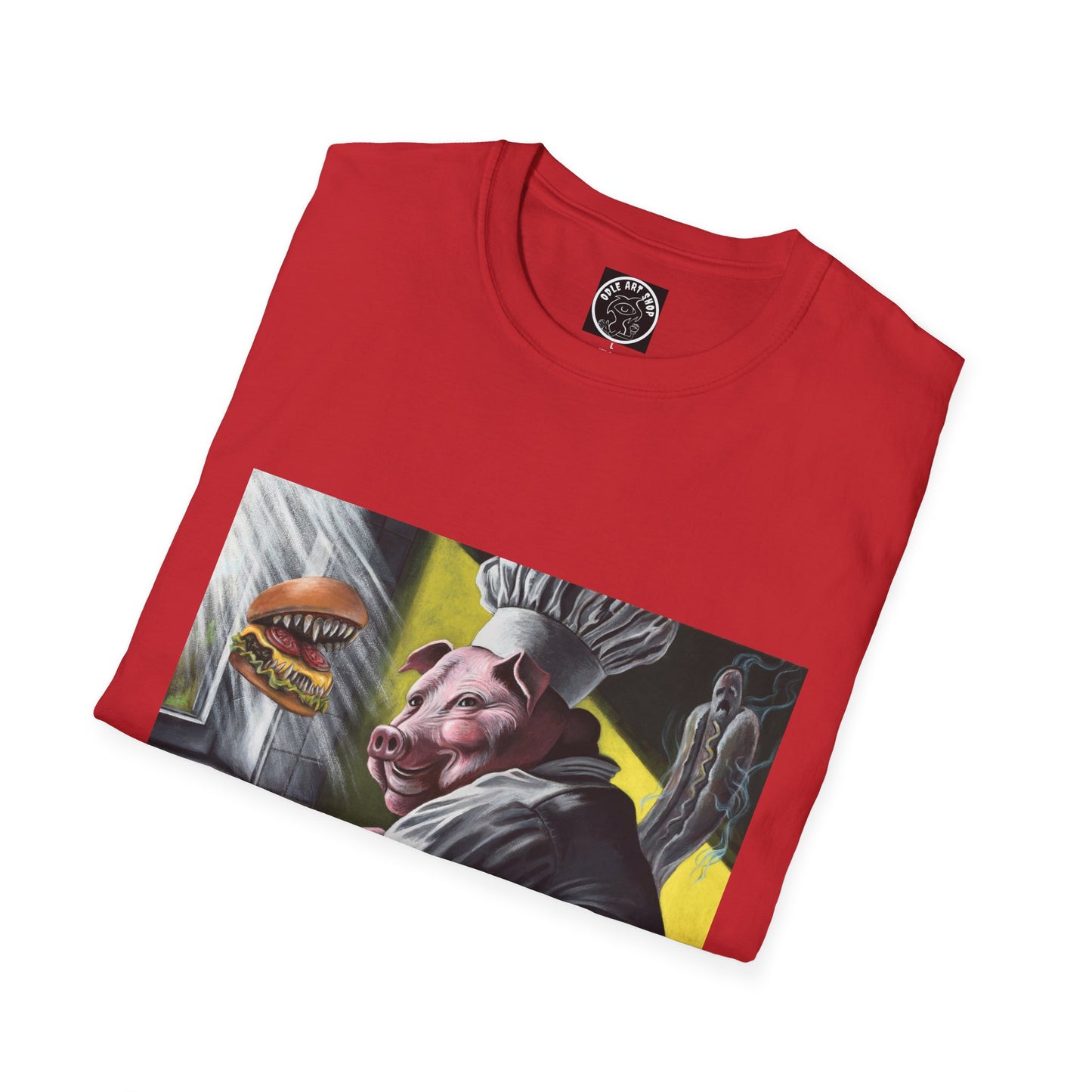 T-Shirt — Surreal Chef Pig Illustration Graphic Tee
