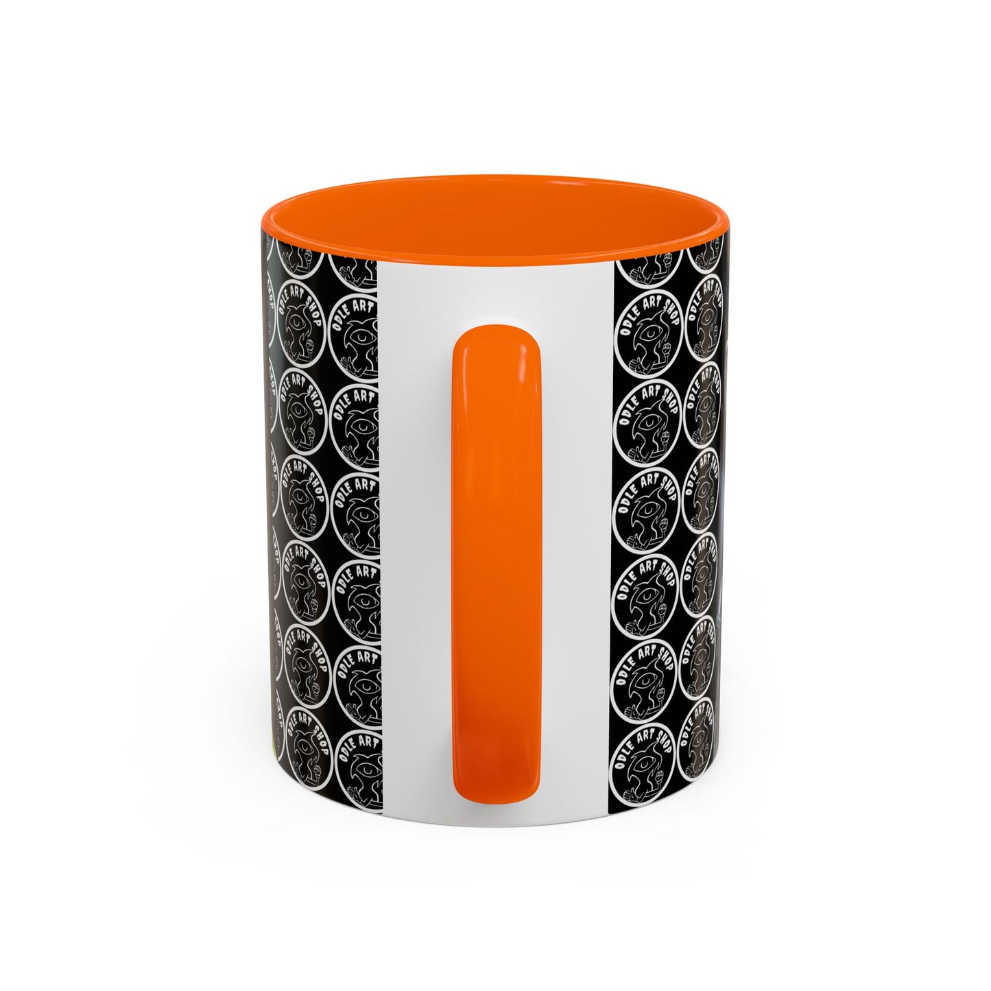 Unique Artistic Accent Coffee Mug with Colorful Ice Cream Design