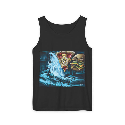 Casual Foodie Tank Top - Dreaming of Pizza and Burgers
