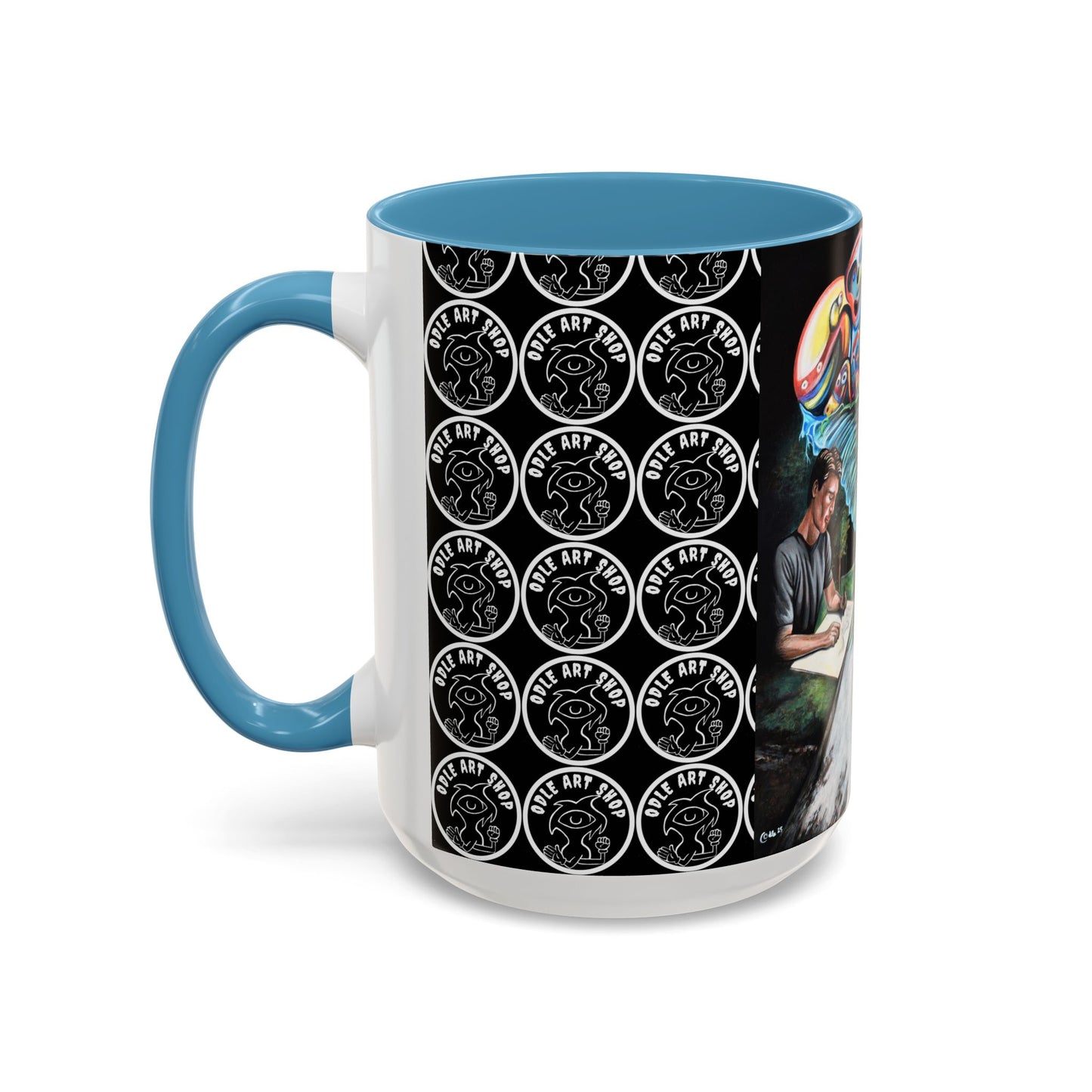 Artistic Accent Coffee Mug - Unique Gift for Coffee Lovers, Creative Aesthetic, Home Decor, Art Enthusiast, Birthday Present, Collectible