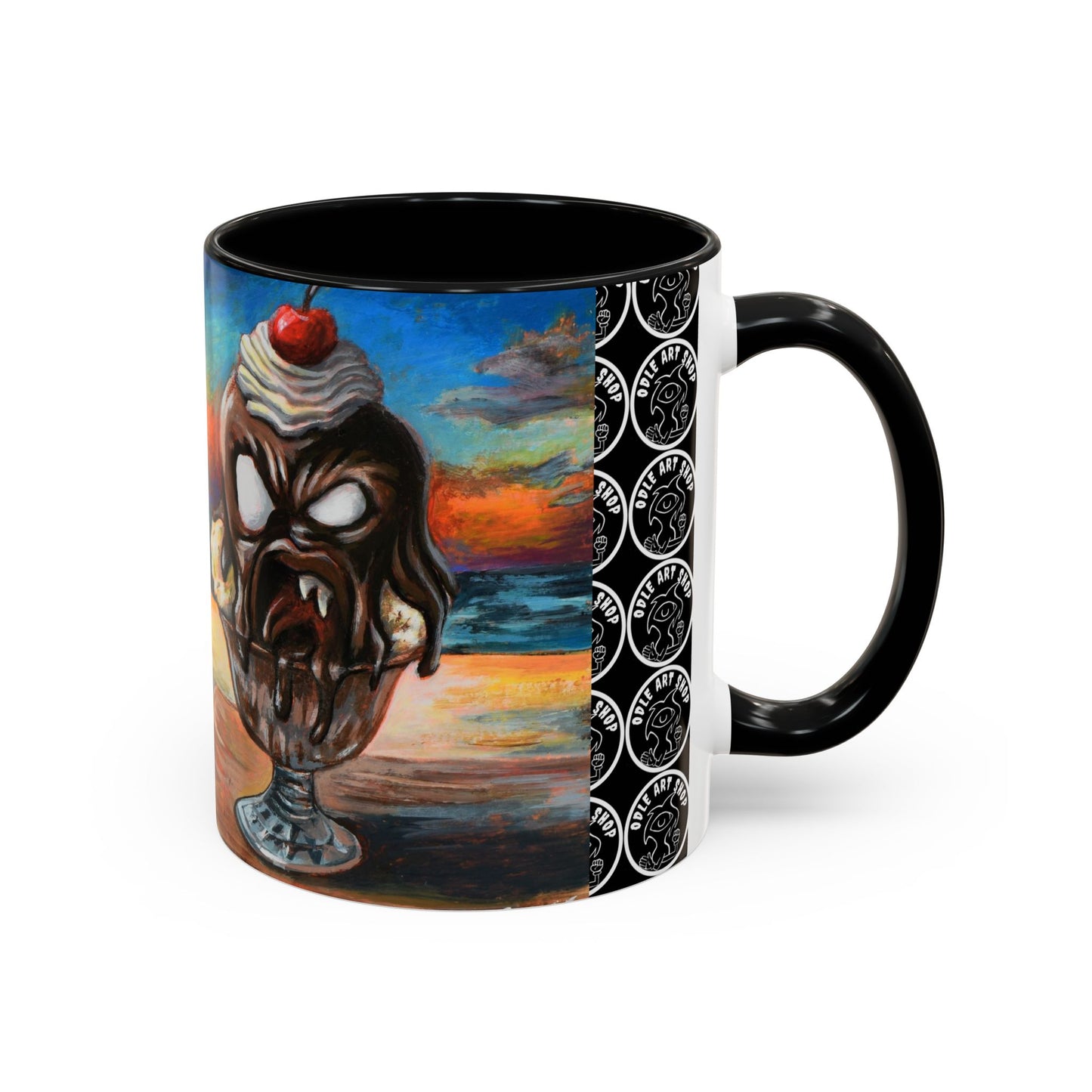 Vibrant Art-Inspired Coffee Mug, Unique Gift for Beach Lovers, Collectible Drinkware, Perfect for Birthdays, Home Decor