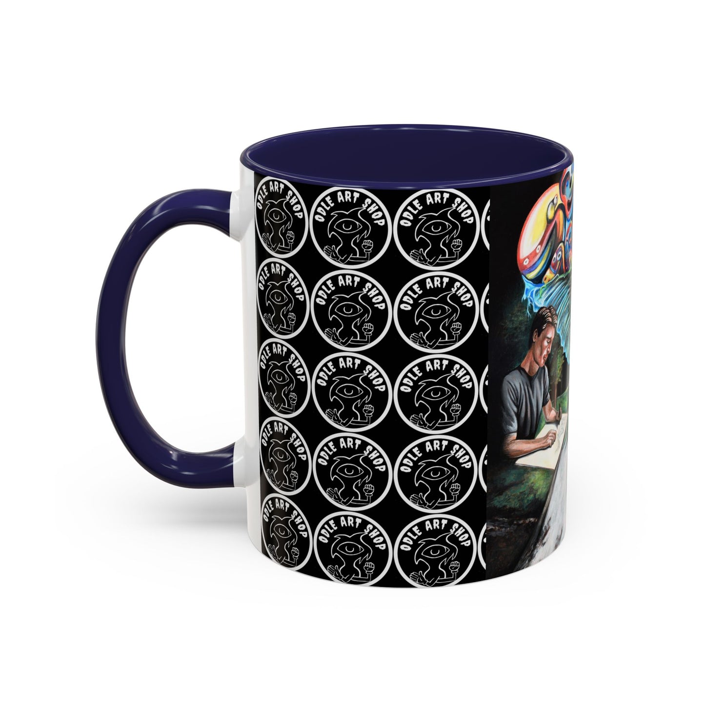 Artistic Accent Coffee Mug - Unique Gift for Coffee Lovers, Creative Aesthetic, Home Decor, Art Enthusiast, Birthday Present, Collectible